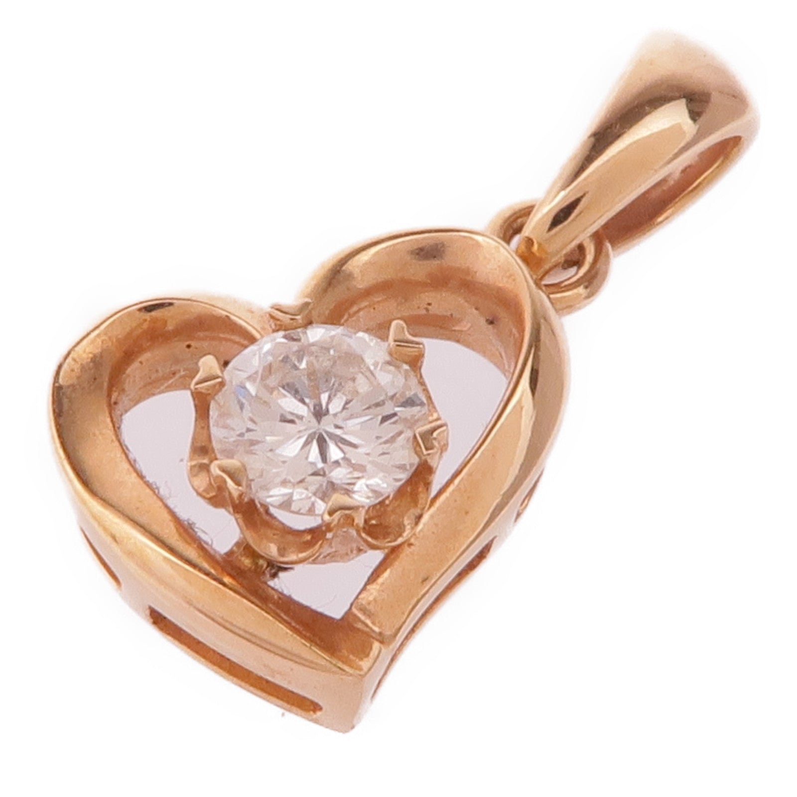 JEWELRY 【激減優惠】18K玫瑰金Diamond Pendant鑽石吊墜
