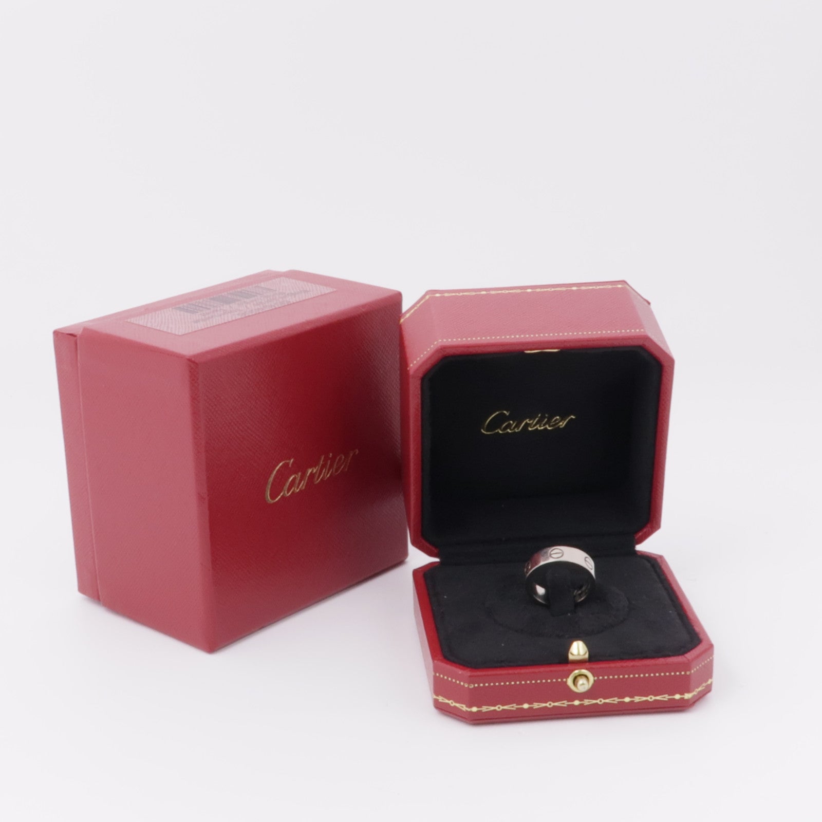 CARTIER 18k白金Love Ring戒指 #51 US#5.5