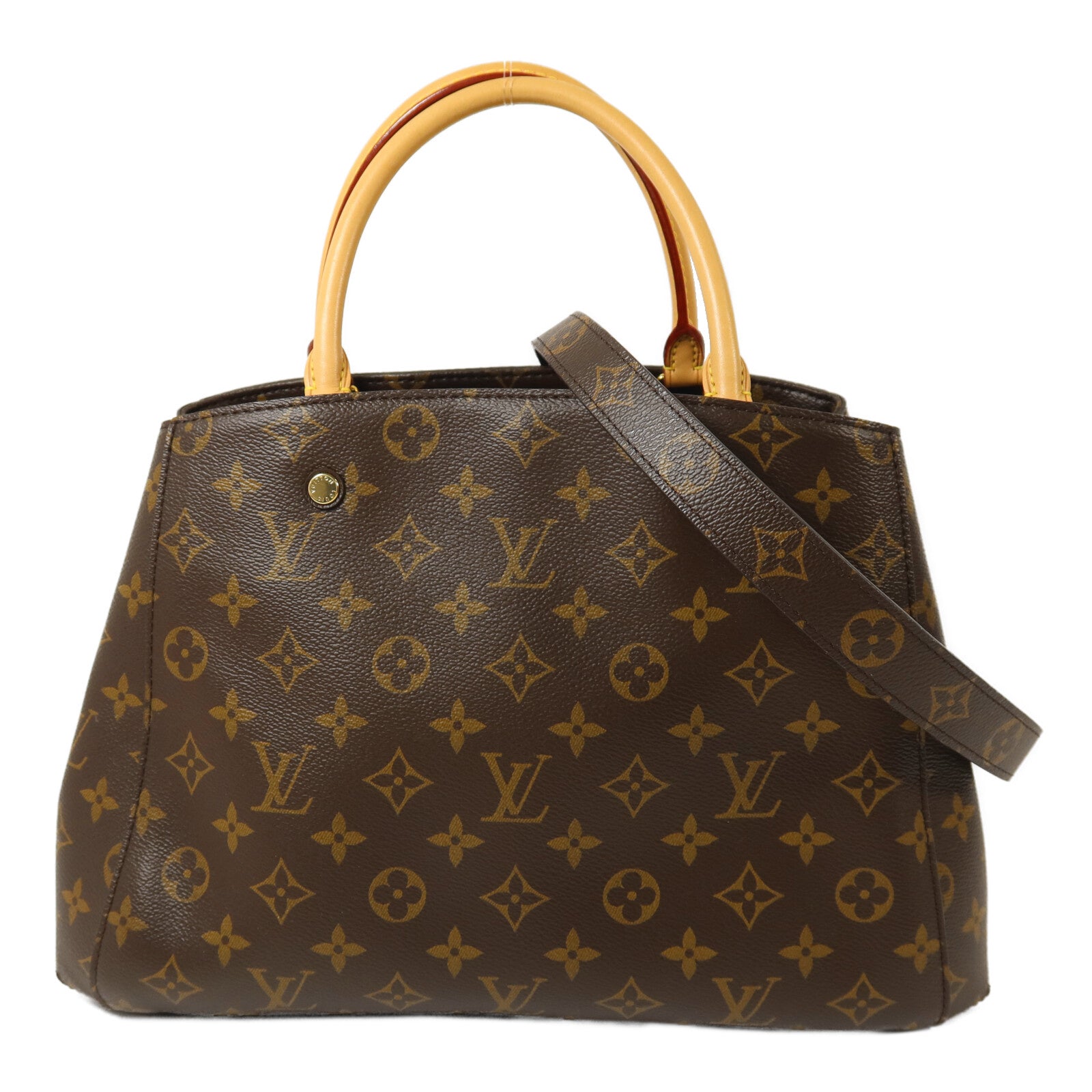 LOUIS VUITTON Monogram Montaigne MM手挽肩背兩用袋
