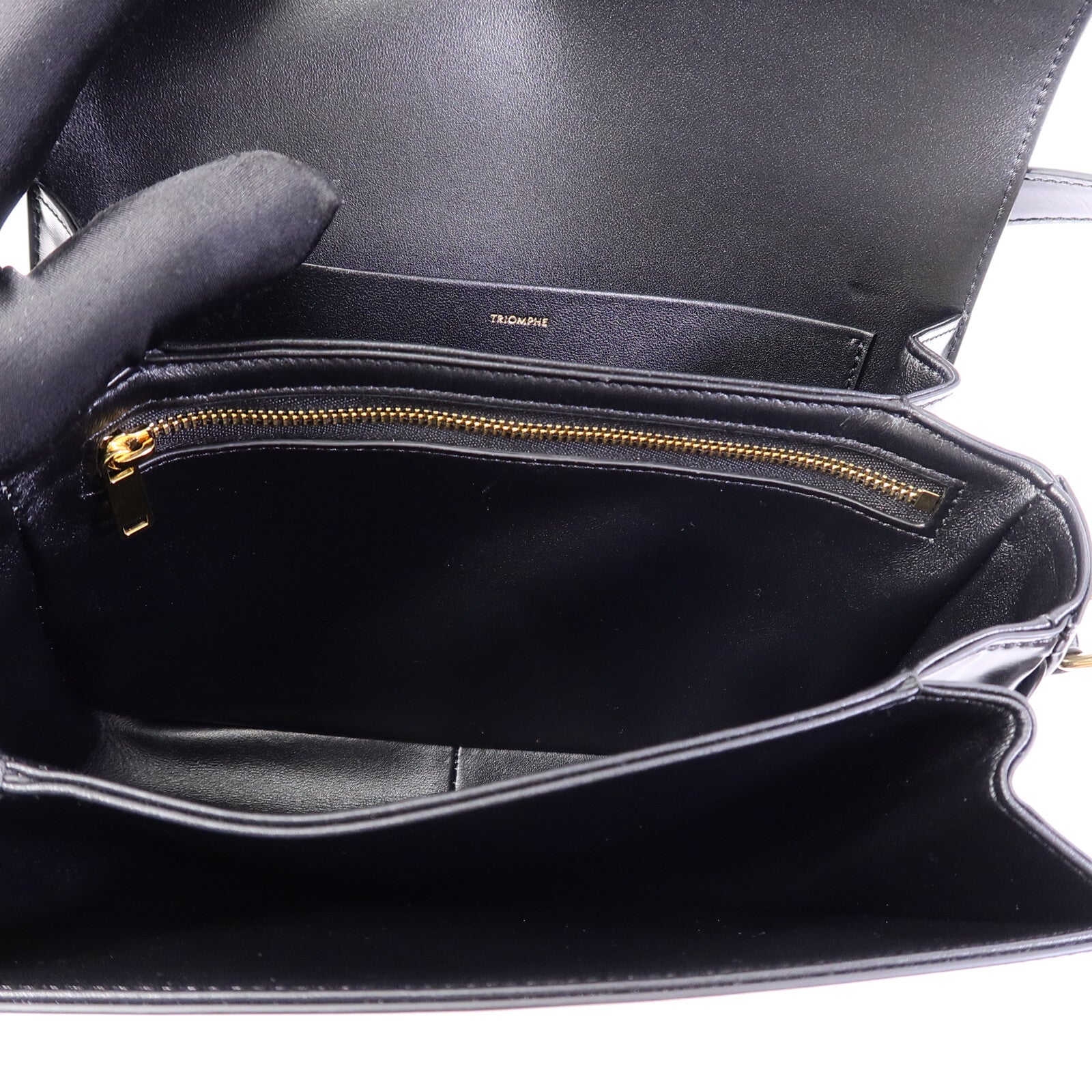 CELINE 牛皮皮革Classique Triomphe肩背袋