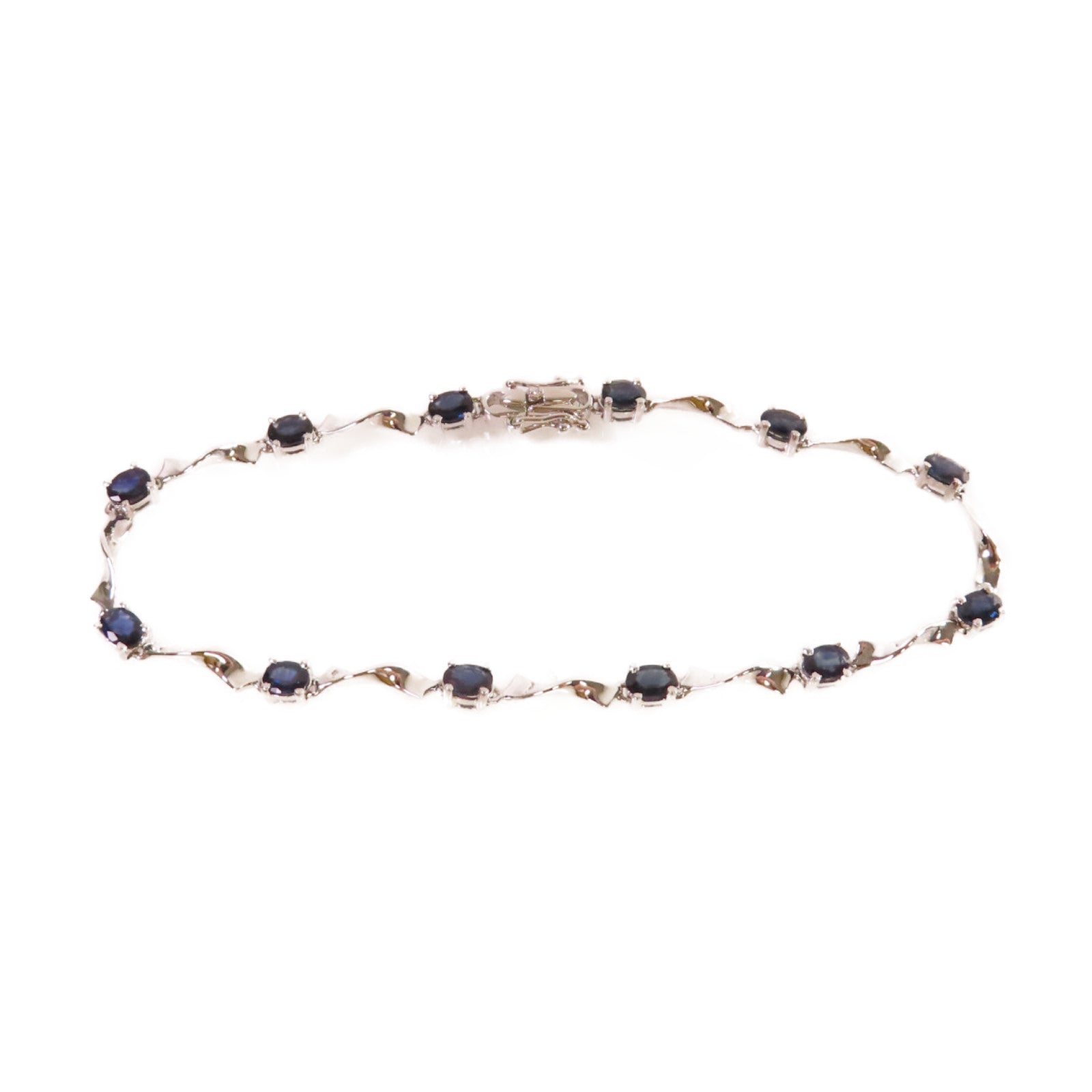 JEWELRY 【激減優惠】18K白金/藍寶石Sapphire Bracelet手鏈