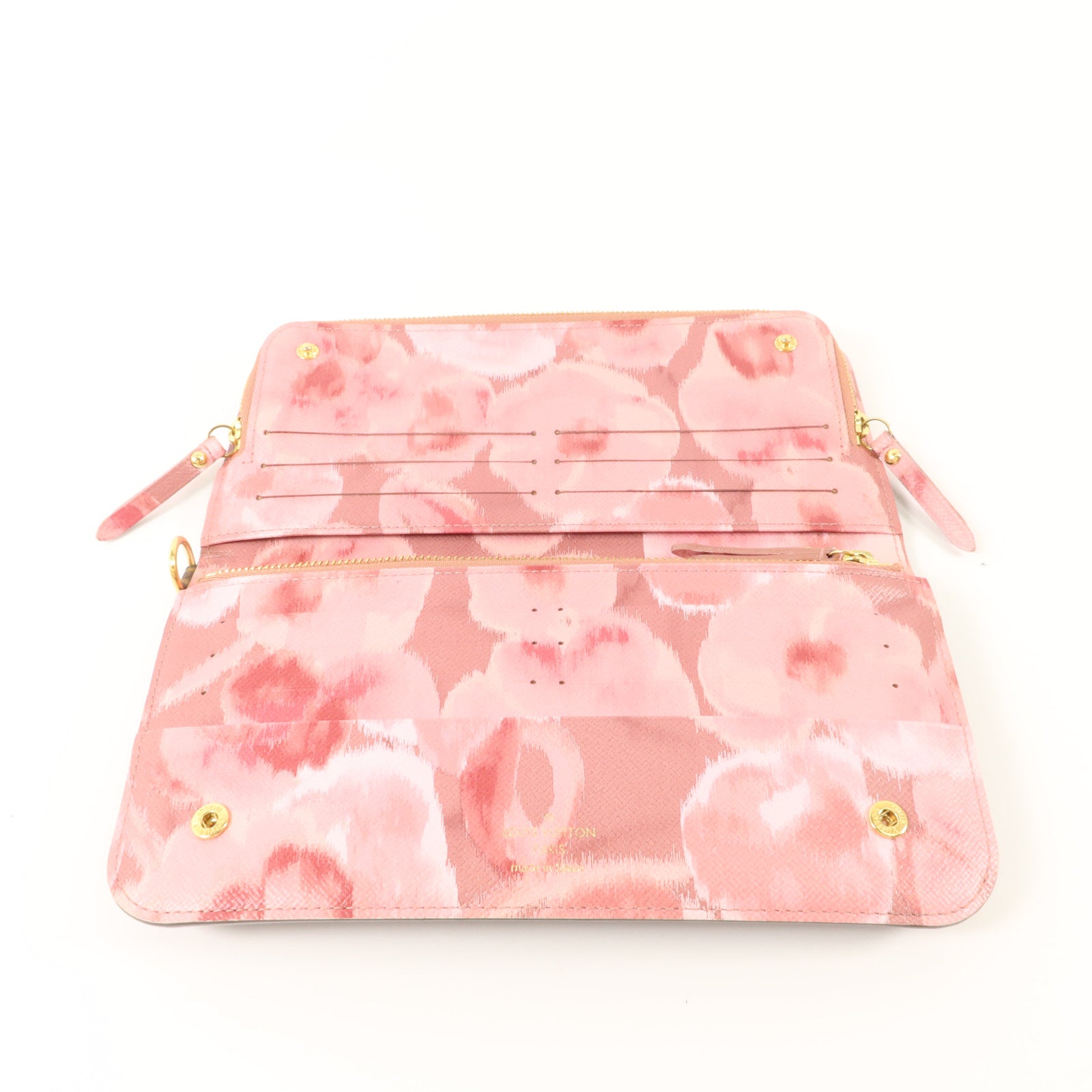 LOUIS VUITTON Monogram Ikat Insolite Long Wallet金扣長錢包