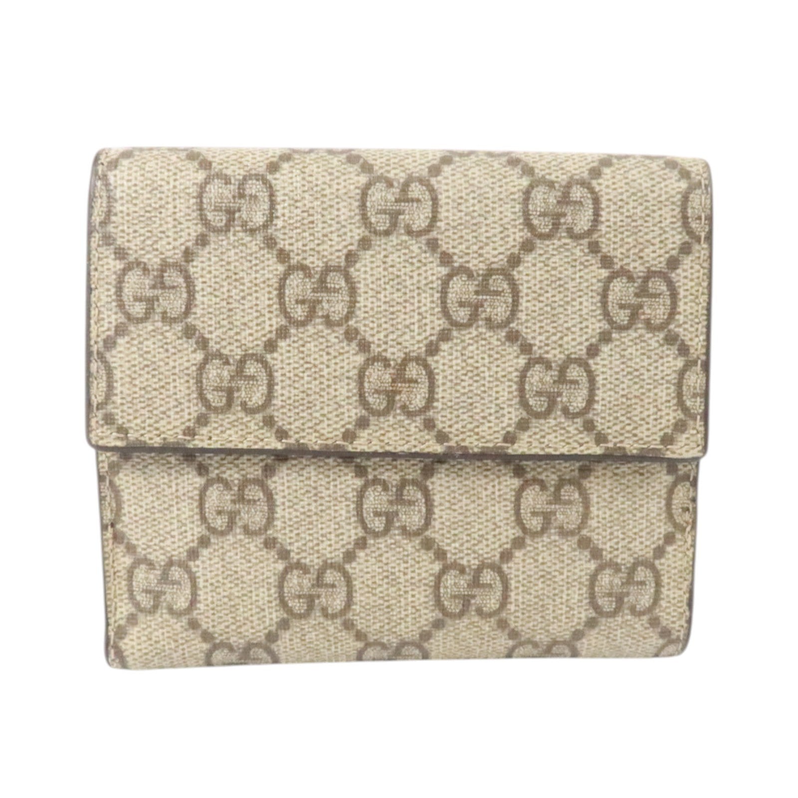 GUCCI 塗層帆布Wallet銀扣錢包