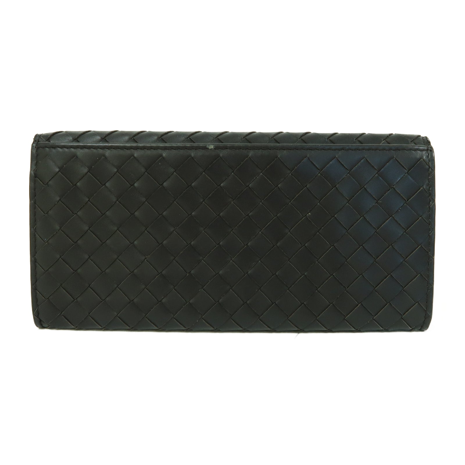 BOTTEGA VENETA 織紋皮革Long Wallet長錢包啡色