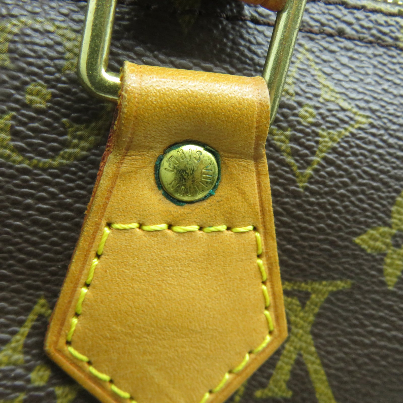 LOUIS VUITTON 【清倉大減價】Monogram Speedy 30金扣手挽袋啡色