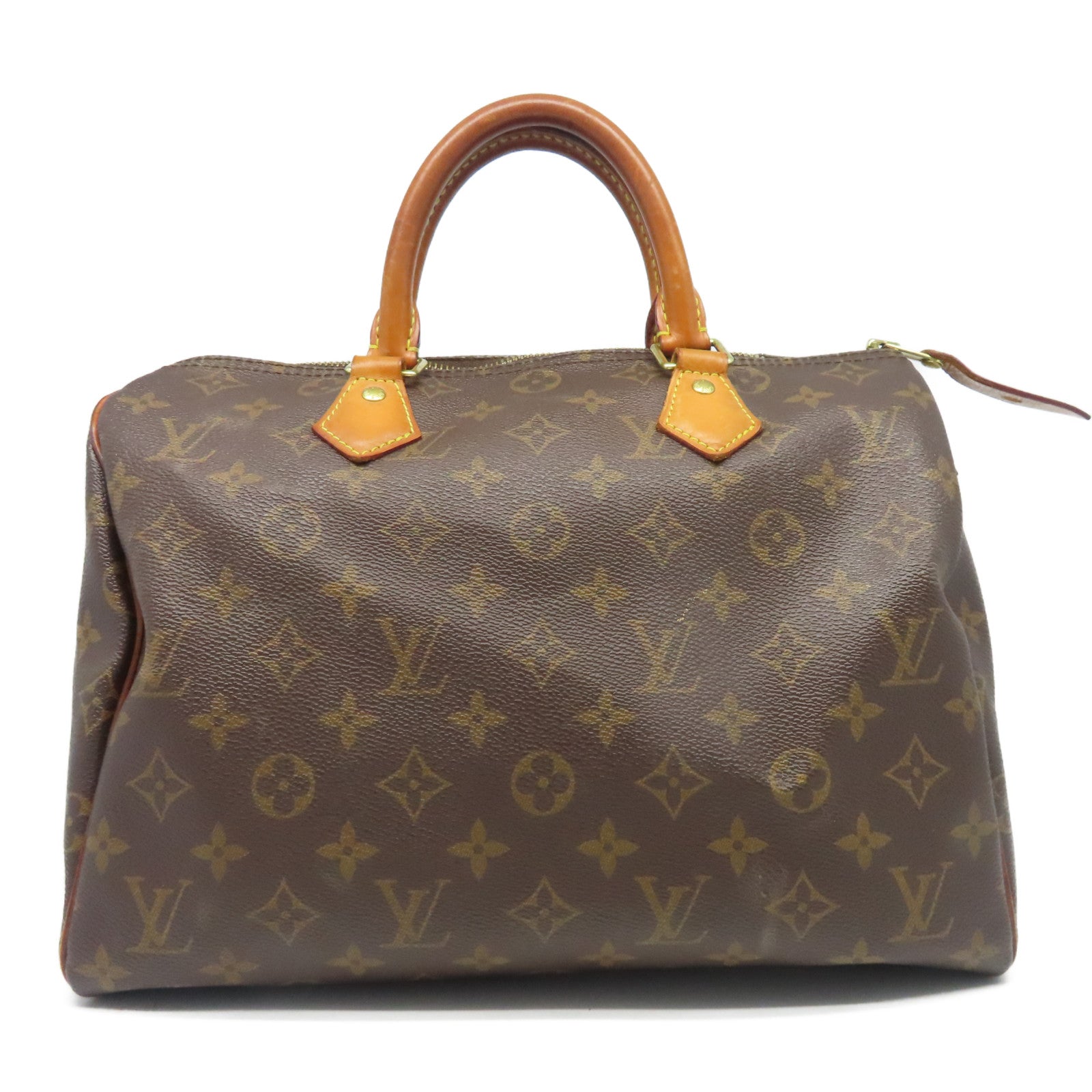 LOUIS VUITTON 【激減優惠】Monogram Speedy 30金扣手挽袋啡色