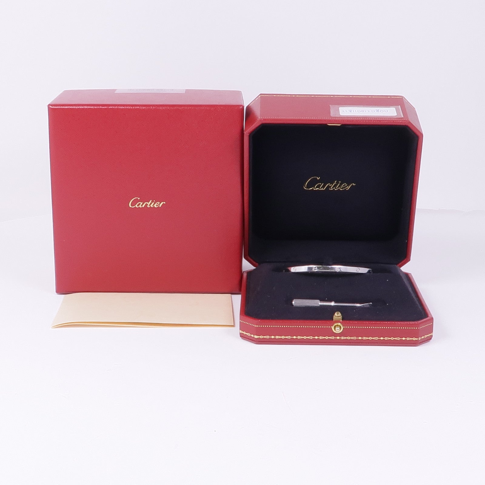 CARTIER 18K白金Love Bangle手鐲Cartier#17