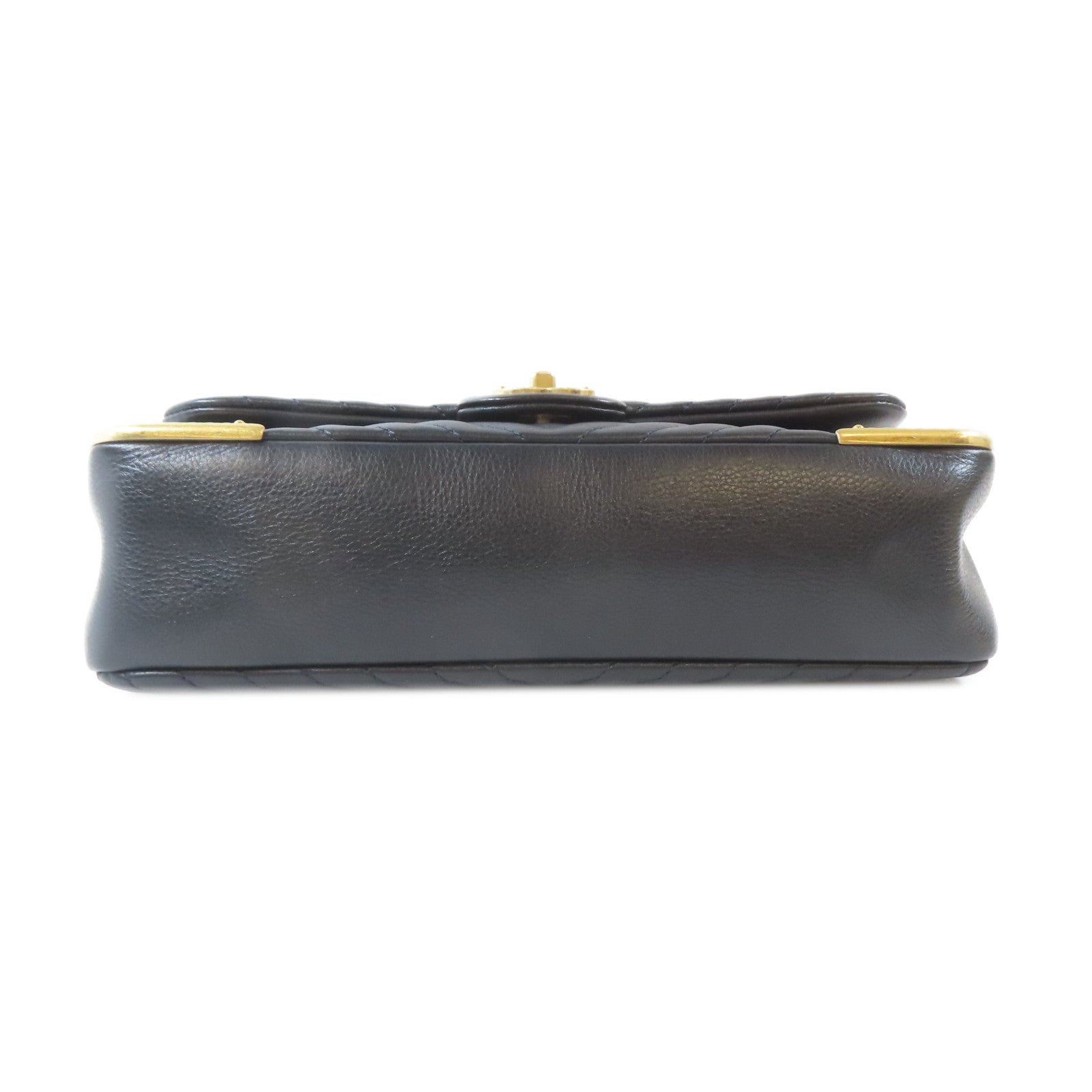 CHANEL 【激減優惠】皮革Chain Shoulder Bag金扣鏈帶肩背袋黑色
