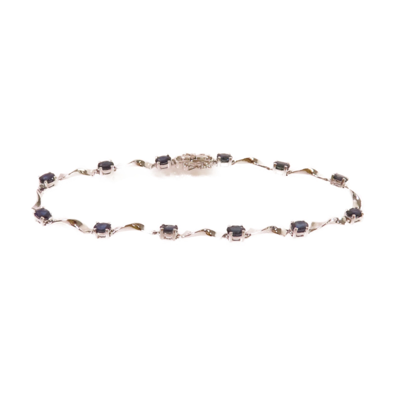 JEWELRY 【激減優惠】18K白金/藍寶石Sapphire Bracelet手鏈