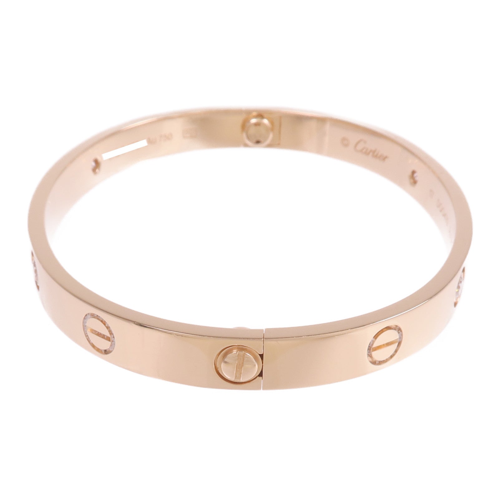 CARTIER 18K玫瑰金Love Bangle 4P Diamond鑽石手鐲Cartier#17