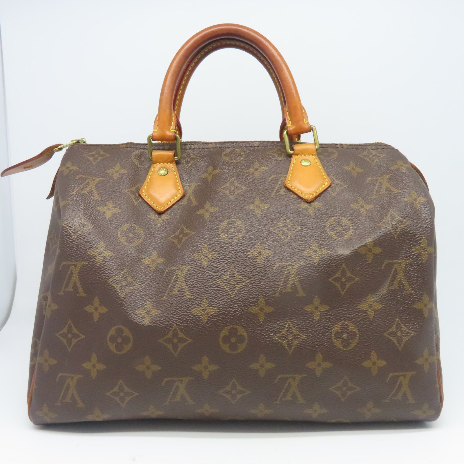 LOUIS VUITTON 【激減優惠】Monogram Speedy 30金扣手挽袋啡色