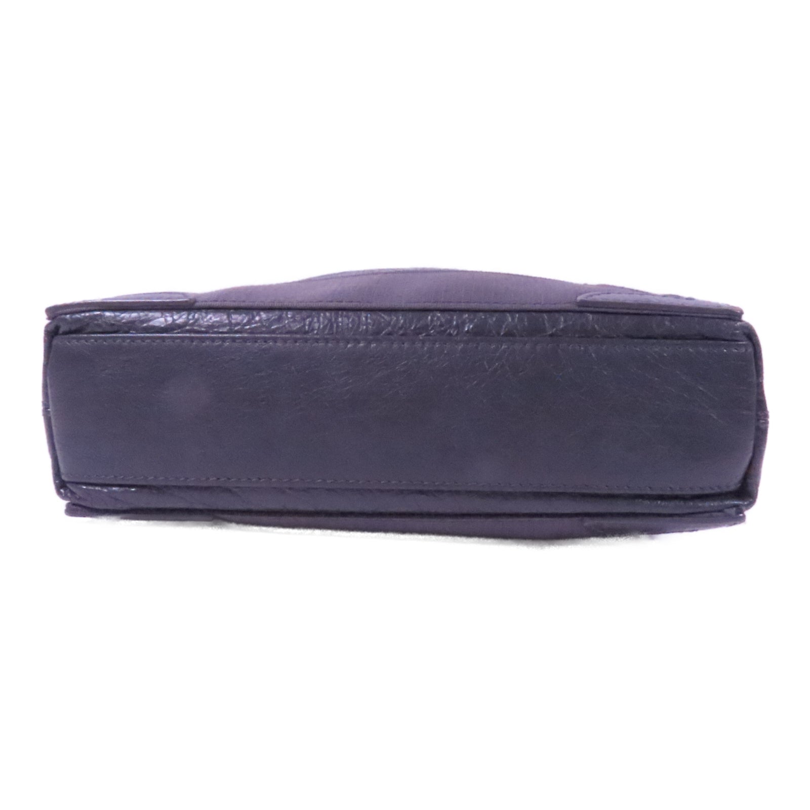 BALENCIAGA 牛皮皮革Cabas XS銀扣手挽肩背兩用袋灰色