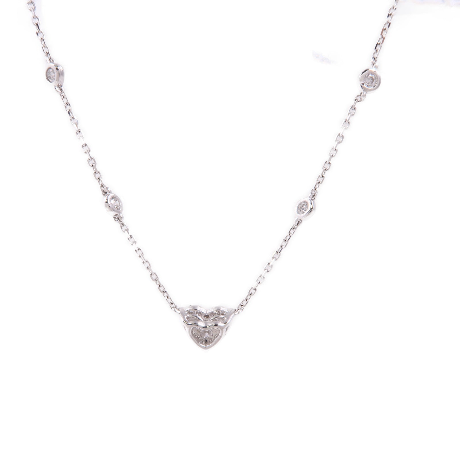 JEWELRY Diamond Necklace 18K White Gold