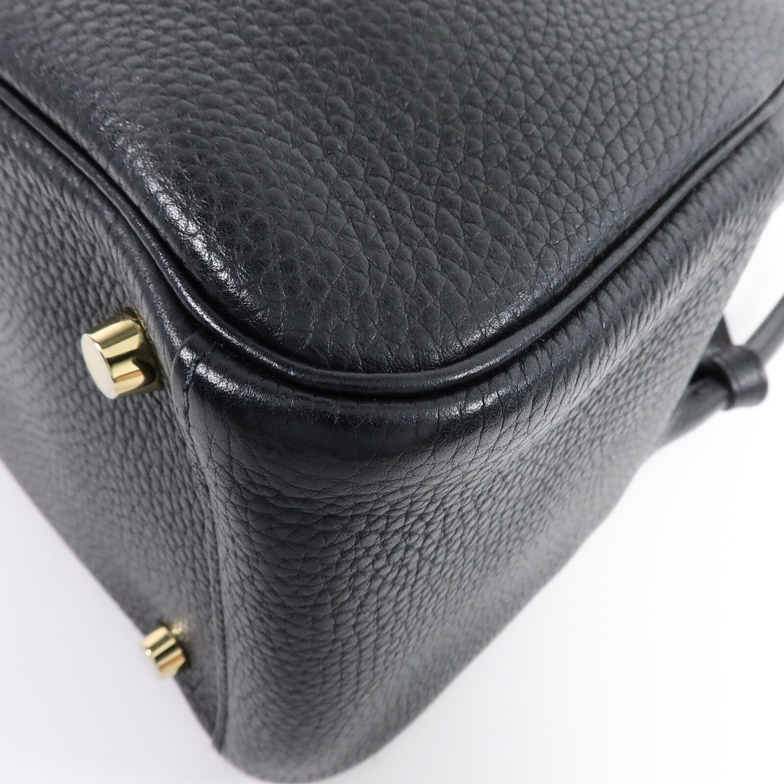 HERMES Clemence皮革Lindy 26手挽肩背兩用袋Noir