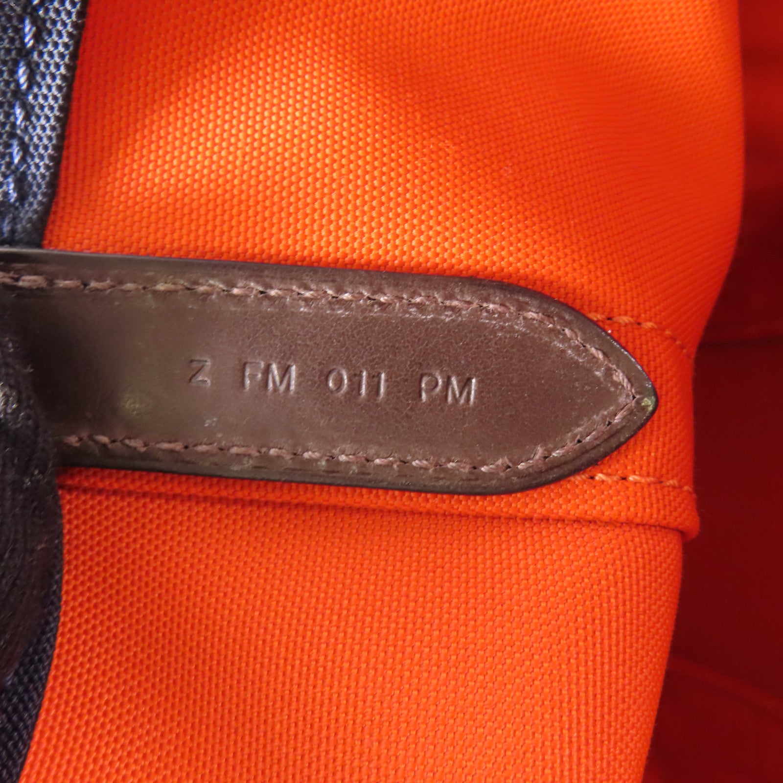 HERMES 帆布The Grooming Bag銀扣手挽肩背兩用袋Navy/Feu