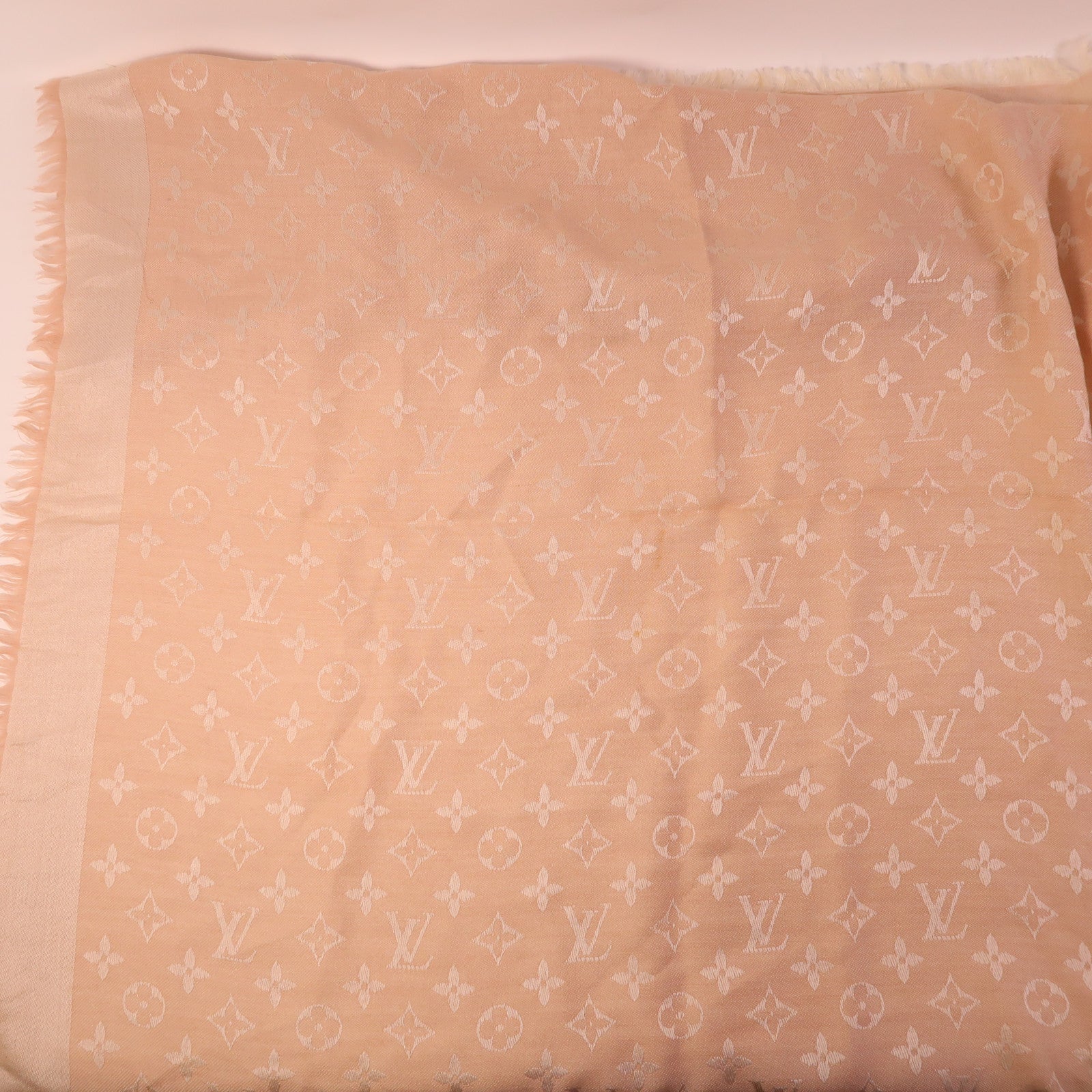 LOUIS VUITTON 羊毛/絲質Scarf圍巾