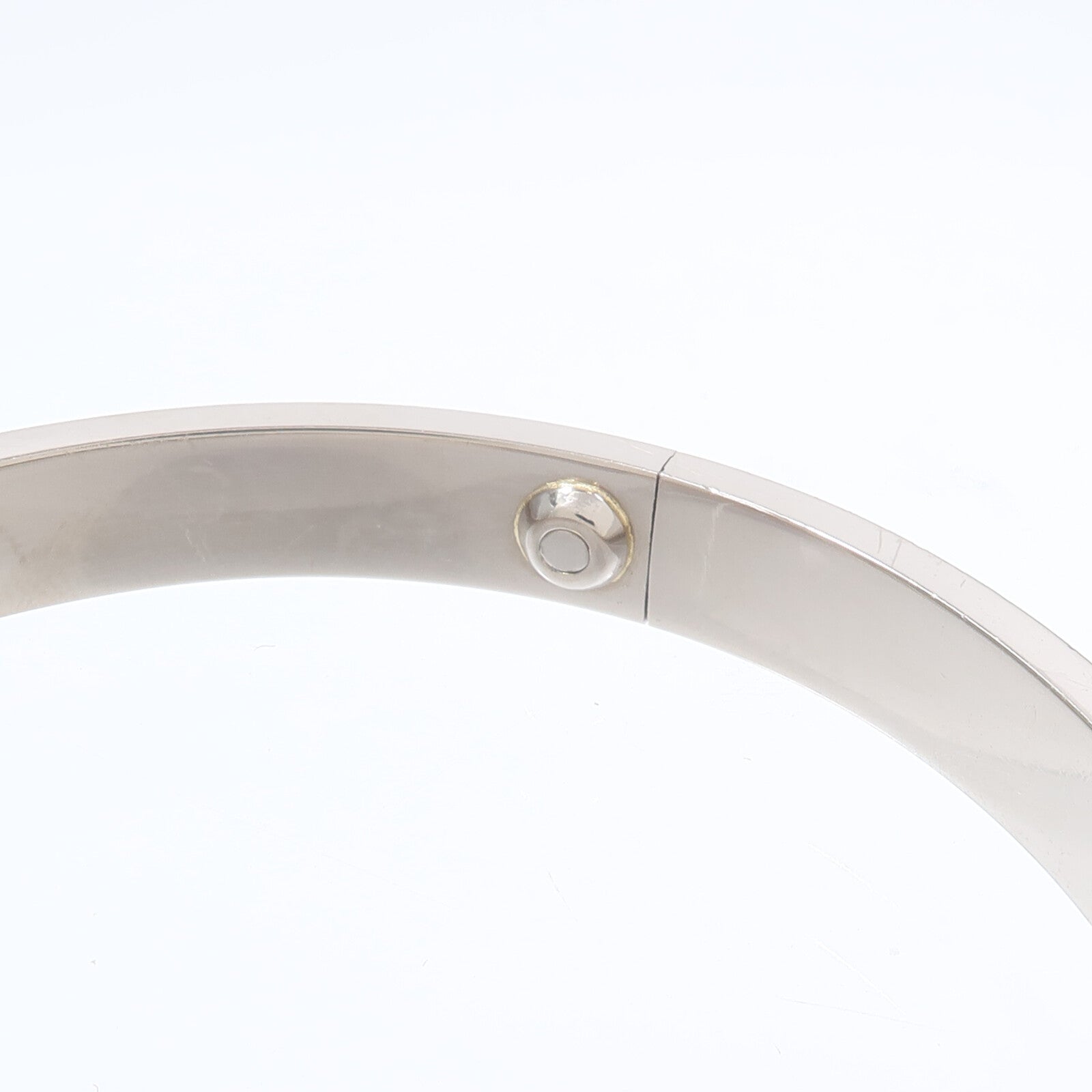 CARTIER 18K白金Love Bracelet手鐲