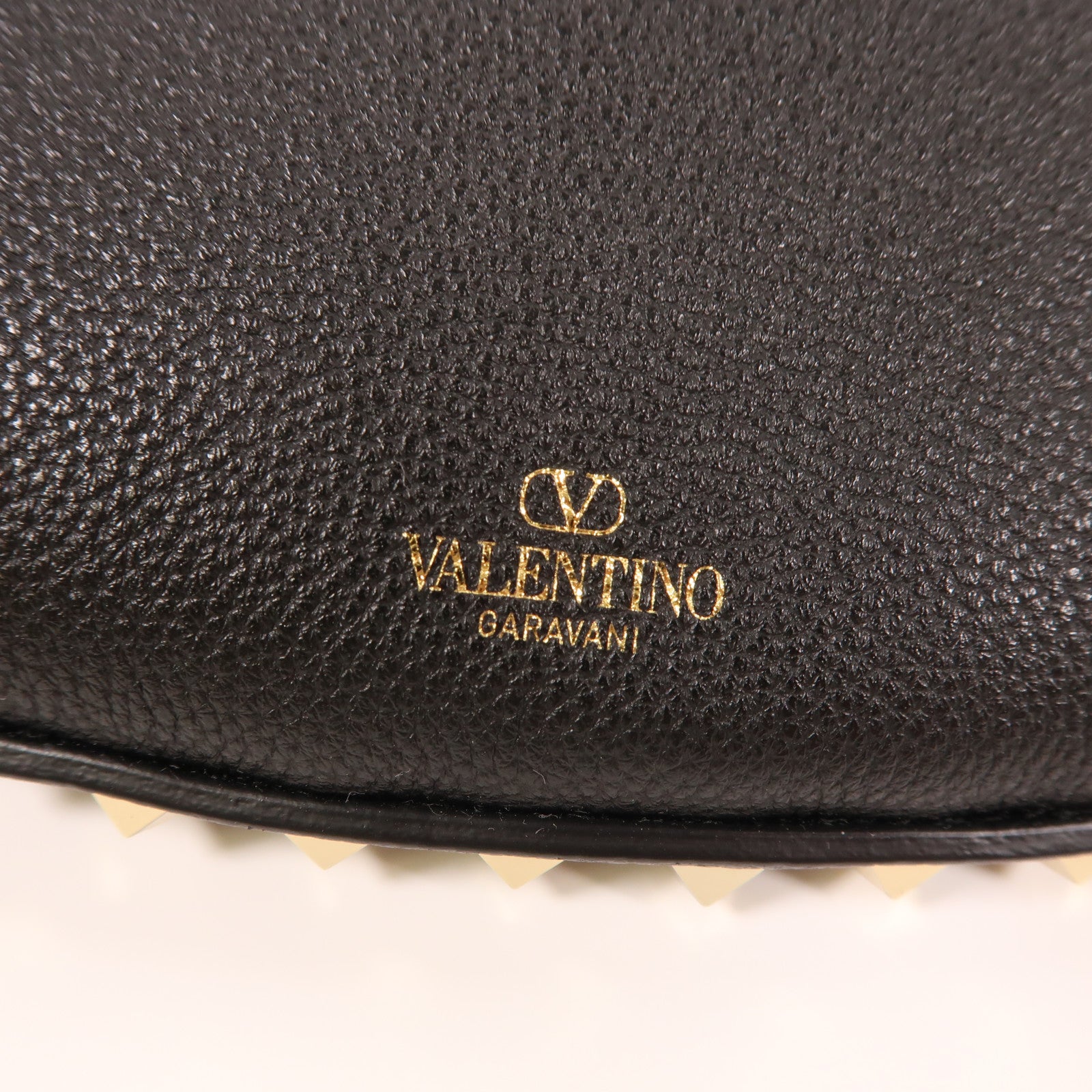 Valentino 牛皮皮革Shoulder Bag金扣肩背袋