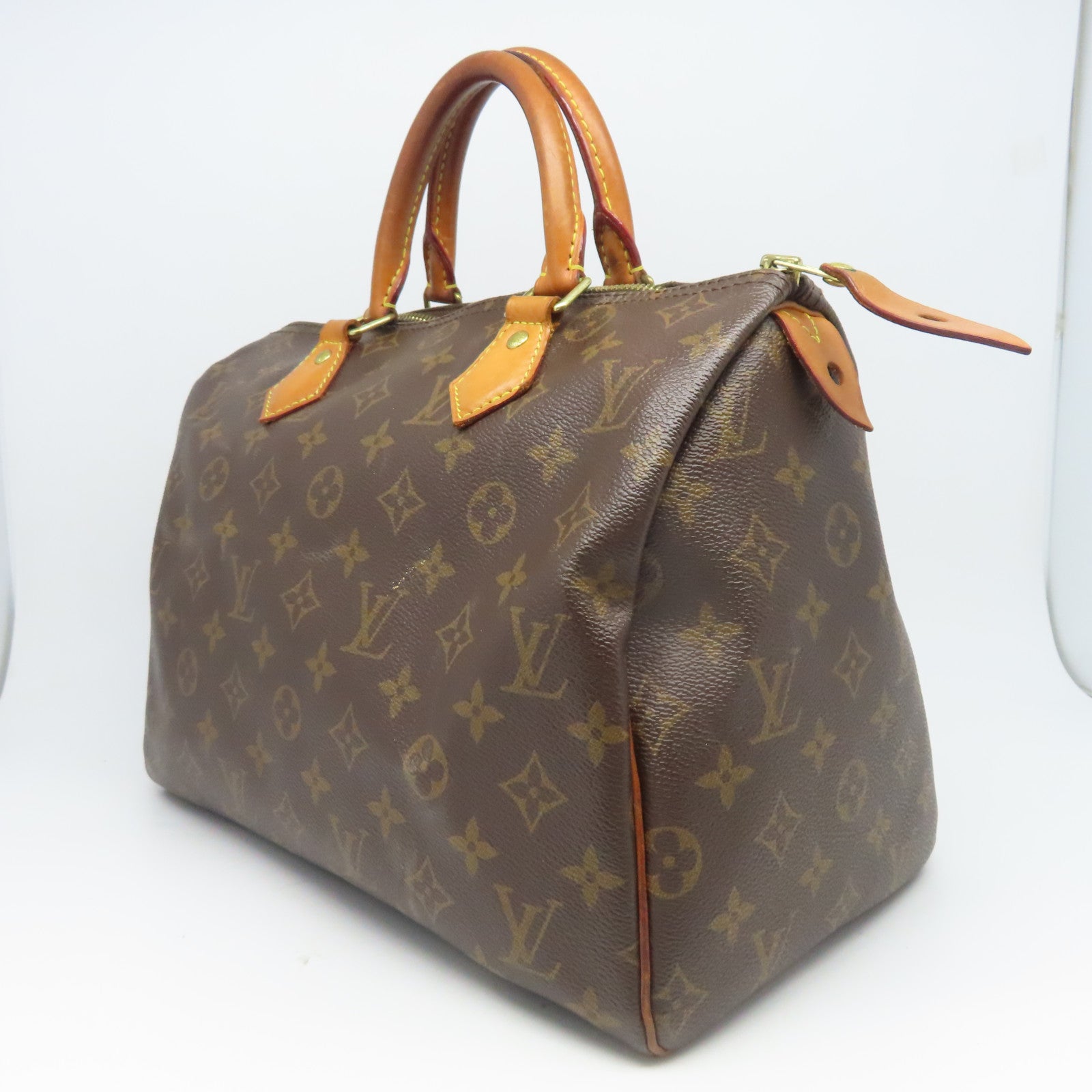 LOUIS VUITTON 【激減優惠】Monogram Speedy 30金扣手挽袋啡色