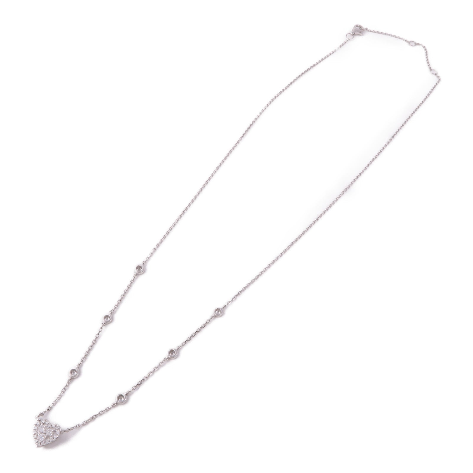 JEWELRY Diamond Necklace 18K White Gold