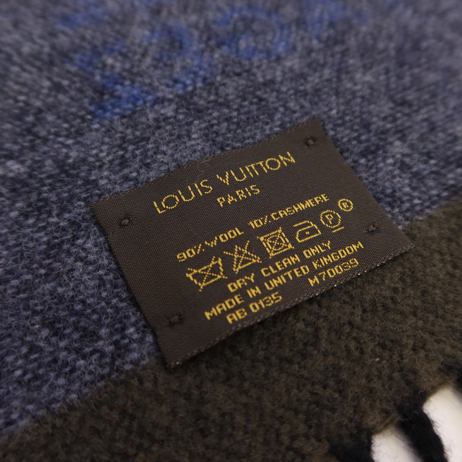 LOUIS VUITTON 羊毛/羊絨Echarpe LV Sticker Scarf圍巾