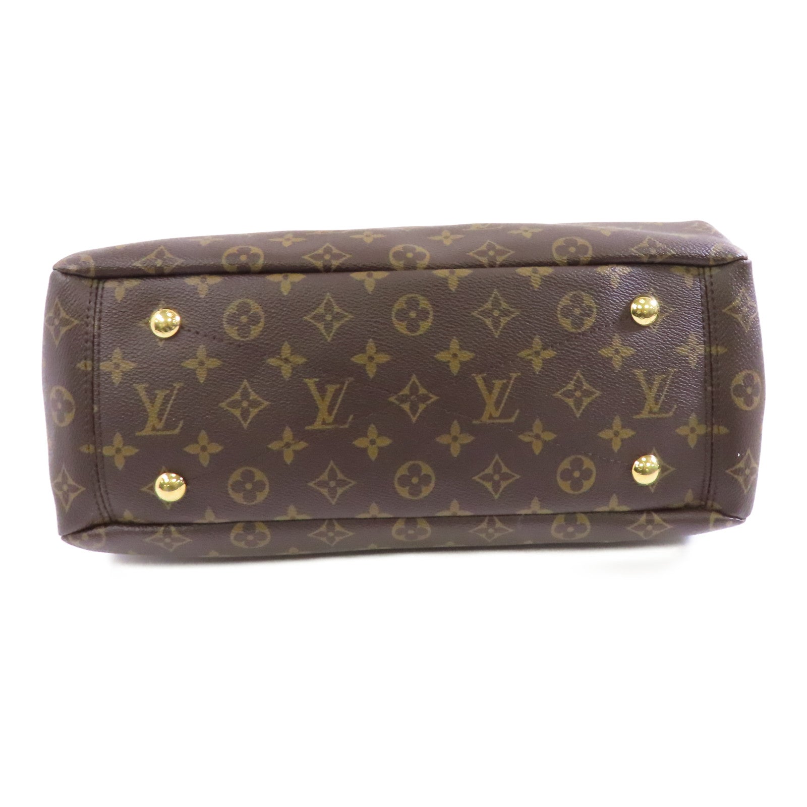 LOUIS VUITTON 【激減優惠】Monogram Pallas MM金扣手挽肩背兩用袋啡色