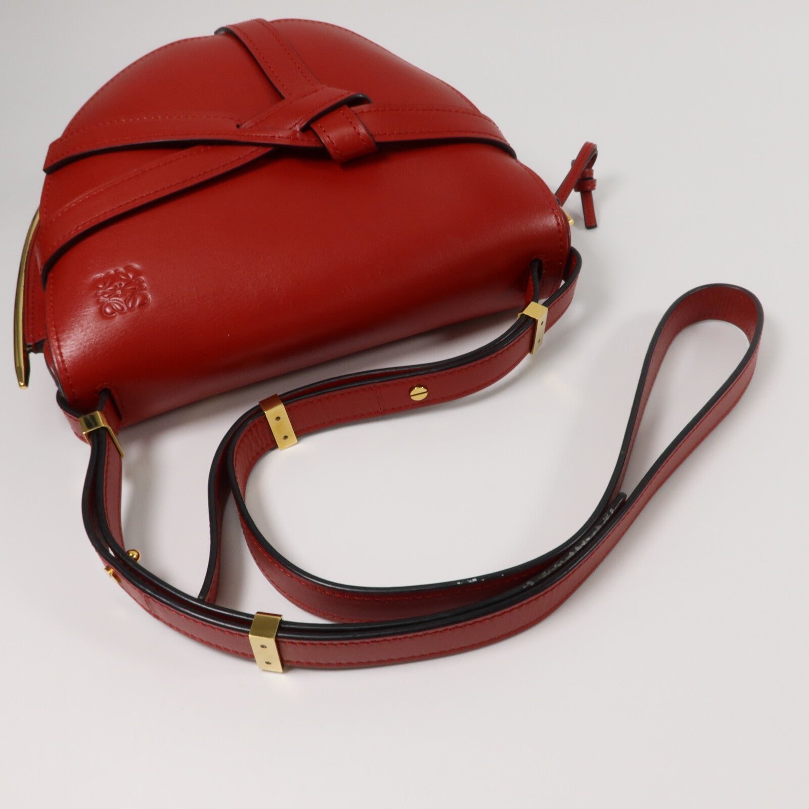 LOEWE 牛皮皮革Gate Small肩背袋
