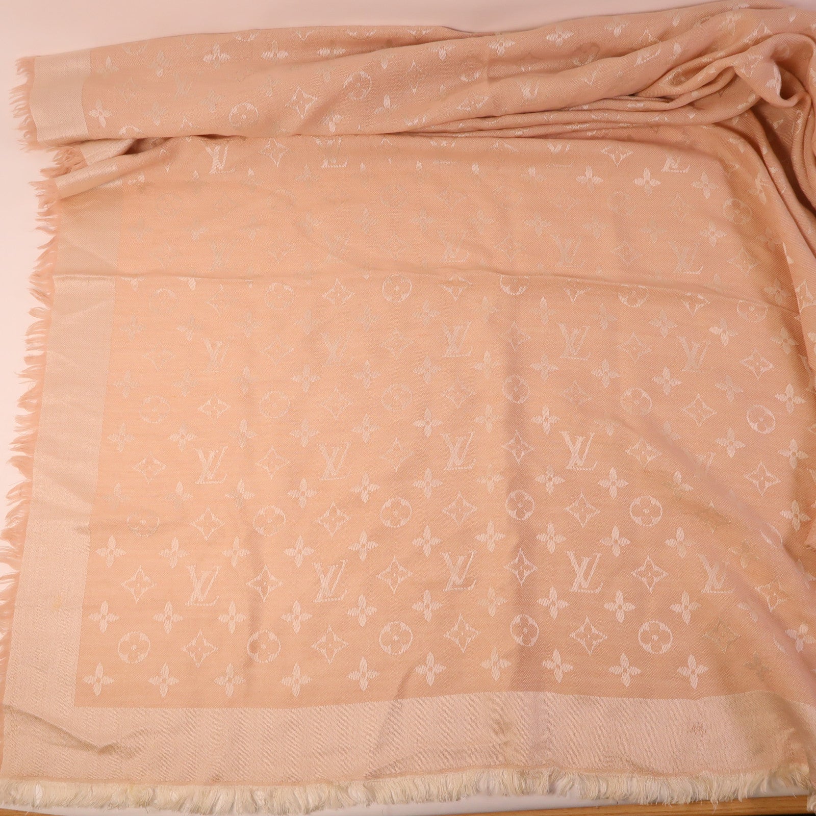 LOUIS VUITTON 羊毛/絲質Scarf圍巾