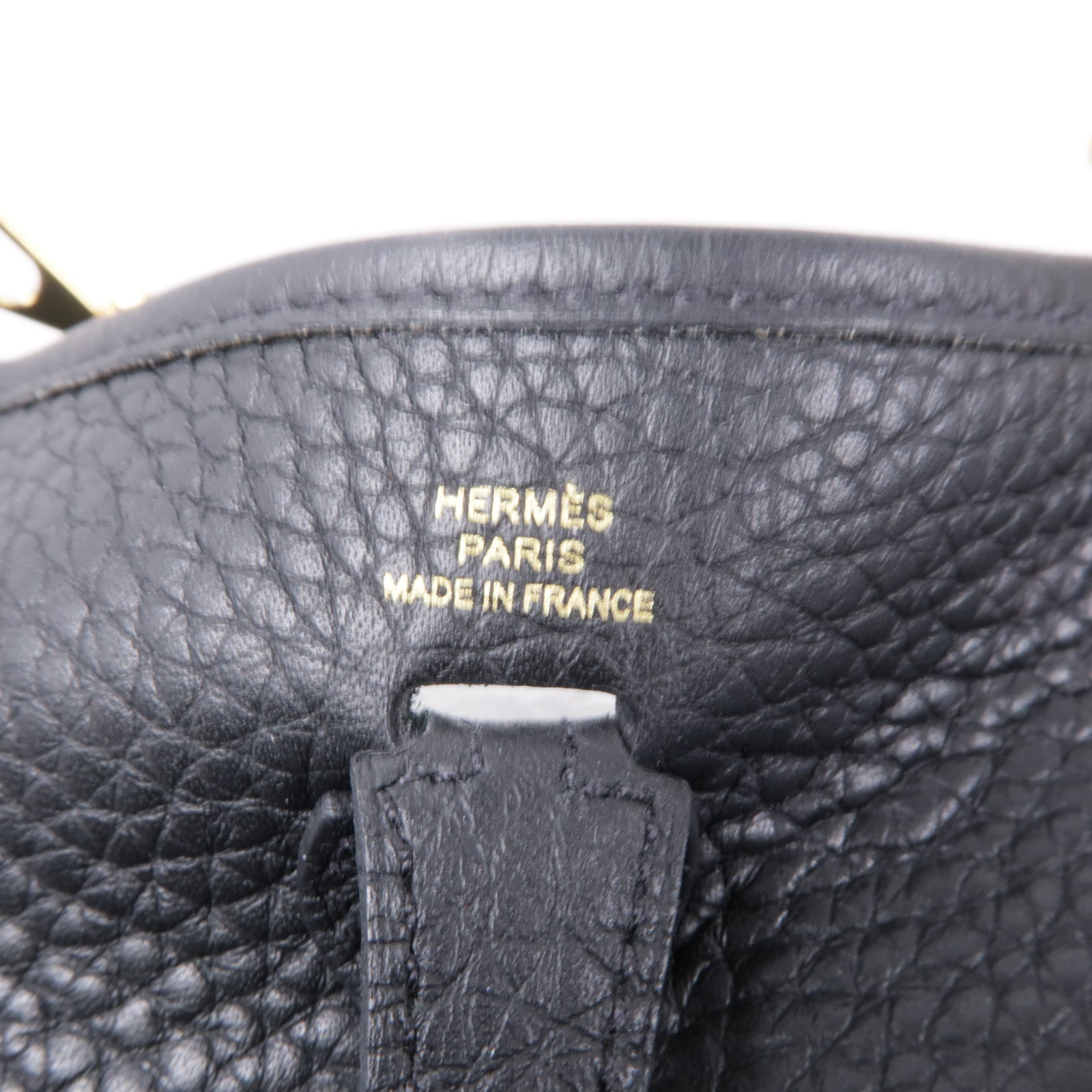 HERMES 【激減優惠】Clemence皮革Evelyne TPM金扣肩背袋Noir