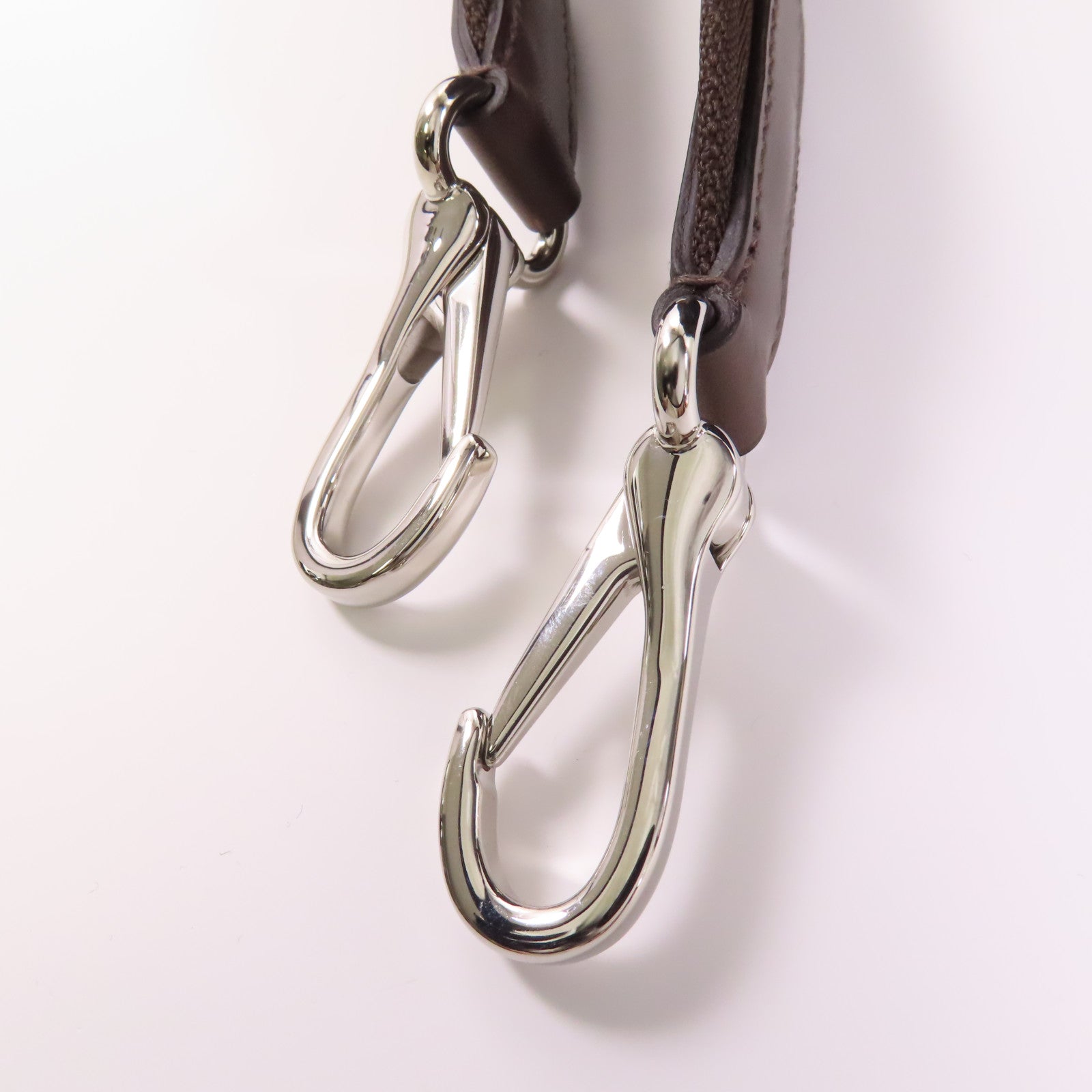 HERMES 帆布The Grooming Bag銀扣手挽肩背兩用袋Navy/Feu