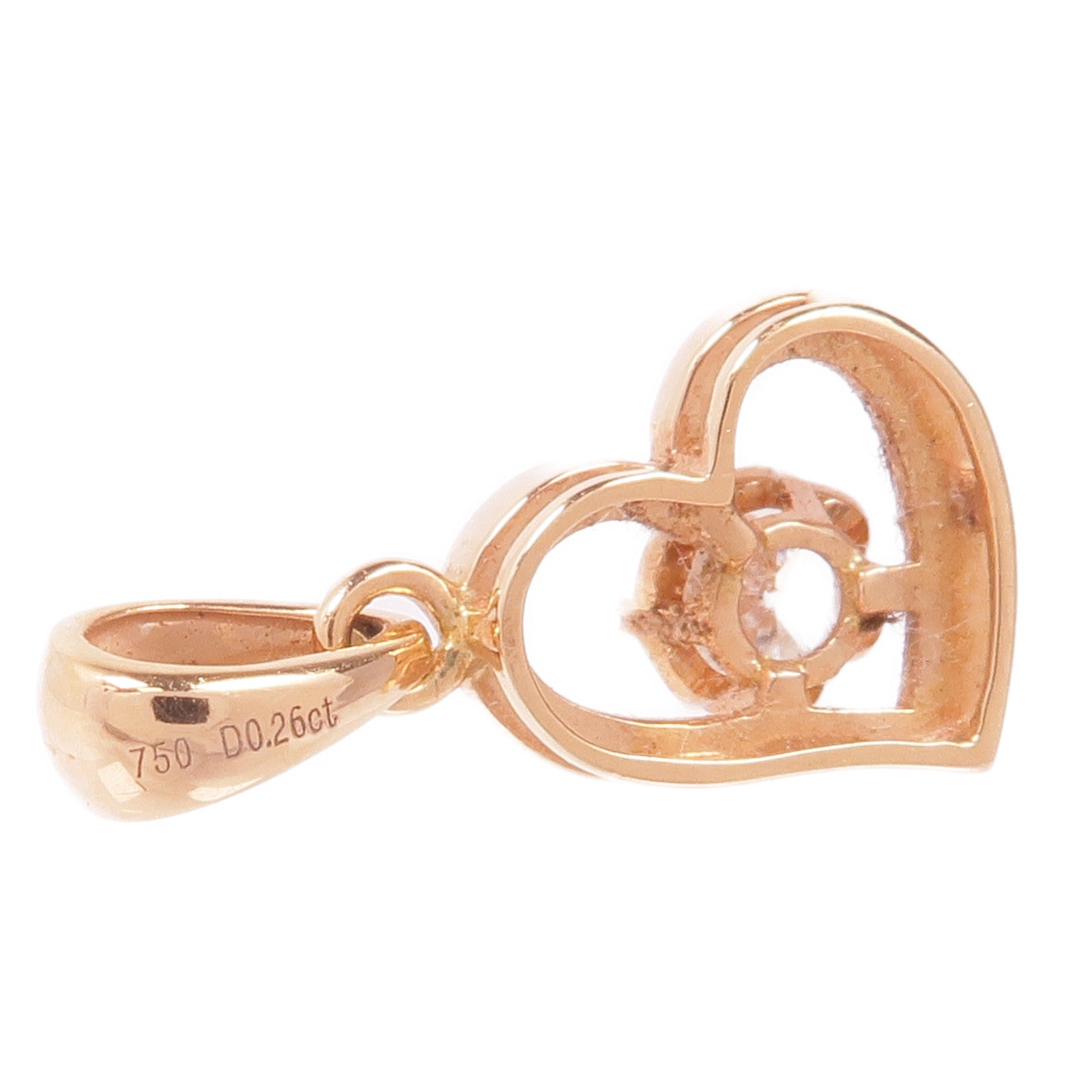 JEWELRY 18K玫瑰金Diamond Pendant鑽石吊墜