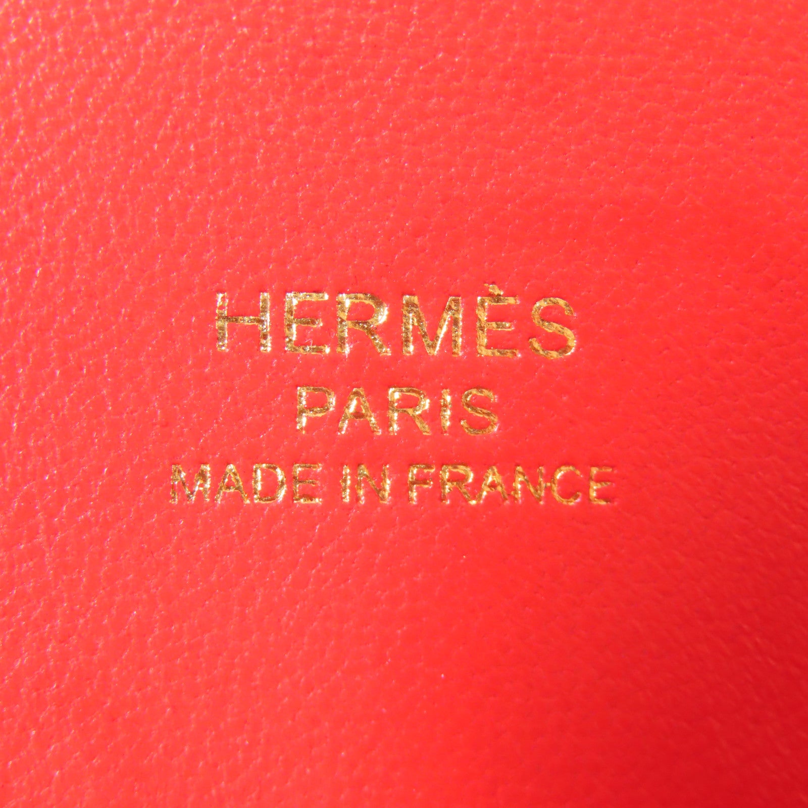 HERMES Chevre皮革Bolide Mini金扣手挽肩背兩用袋紅色