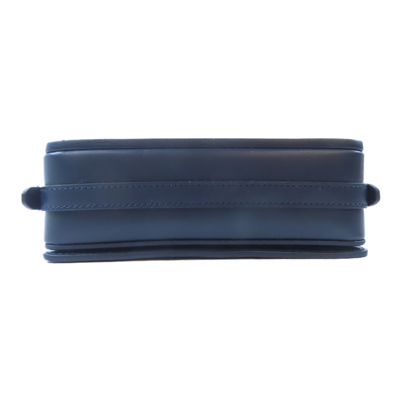 BURBERRY 【激減優惠】牛皮皮革Shoulder Bag金扣肩背袋深藍色