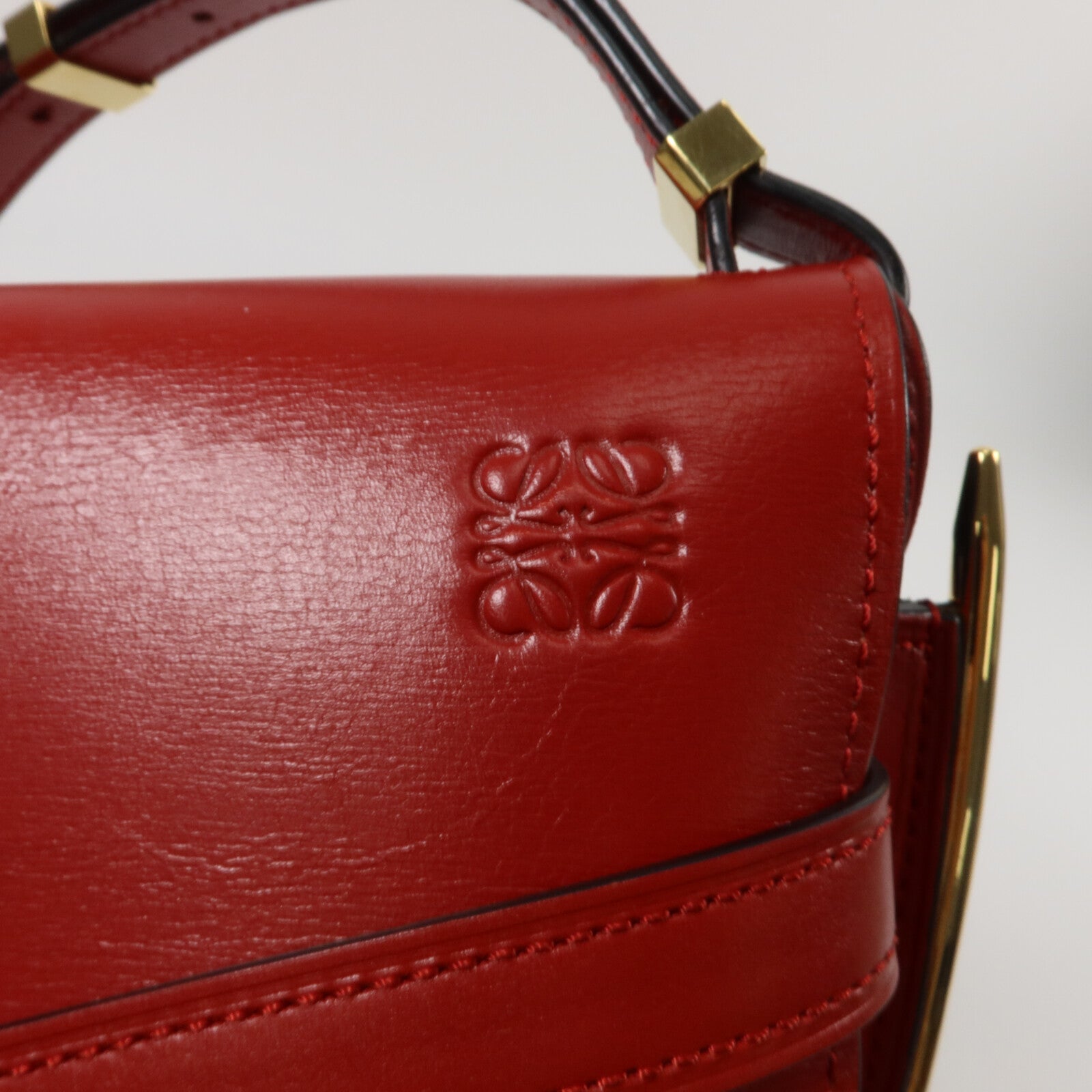 LOEWE 牛皮皮革Gate Small肩背袋
