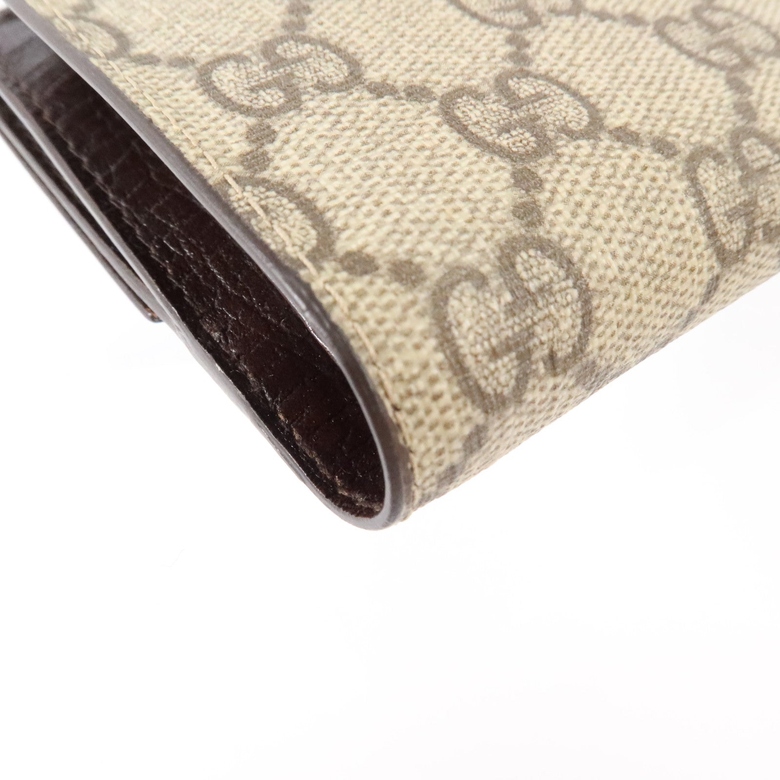 GUCCI 塗層帆布Wallet銀扣錢包