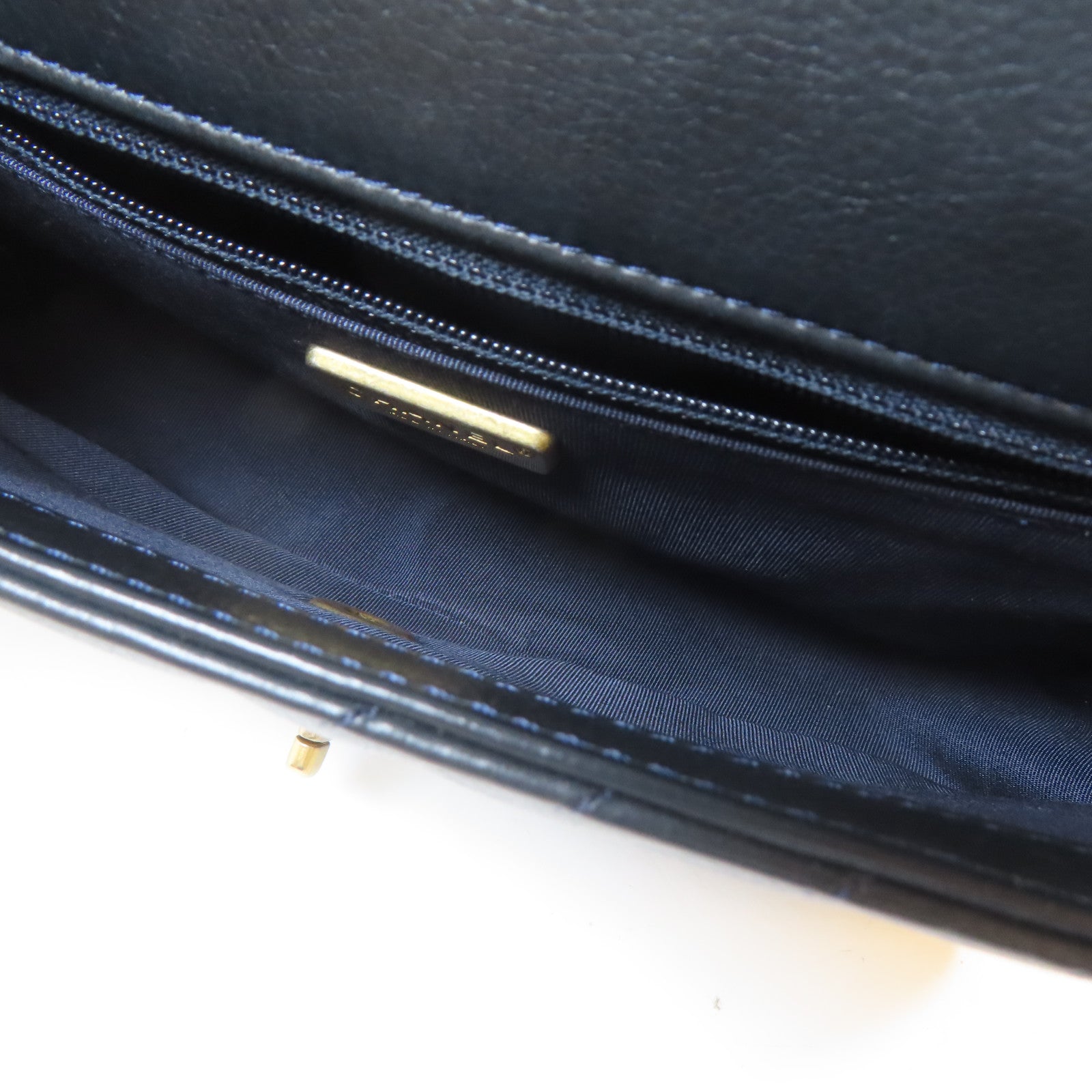 CHANEL 【激減優惠】皮革Chain Shoulder Bag金扣鏈帶肩背袋黑色