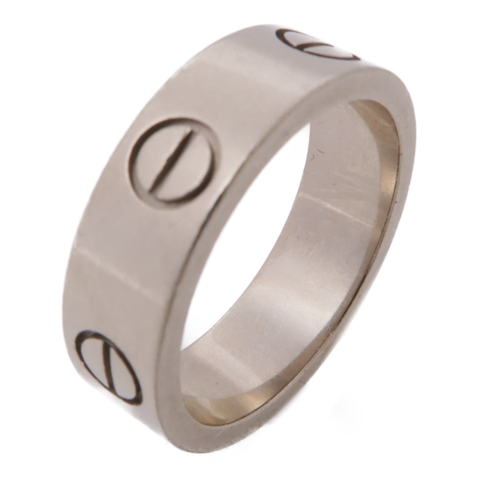 CARTIER 18k白金Love Ring戒指 #51 US#5.5