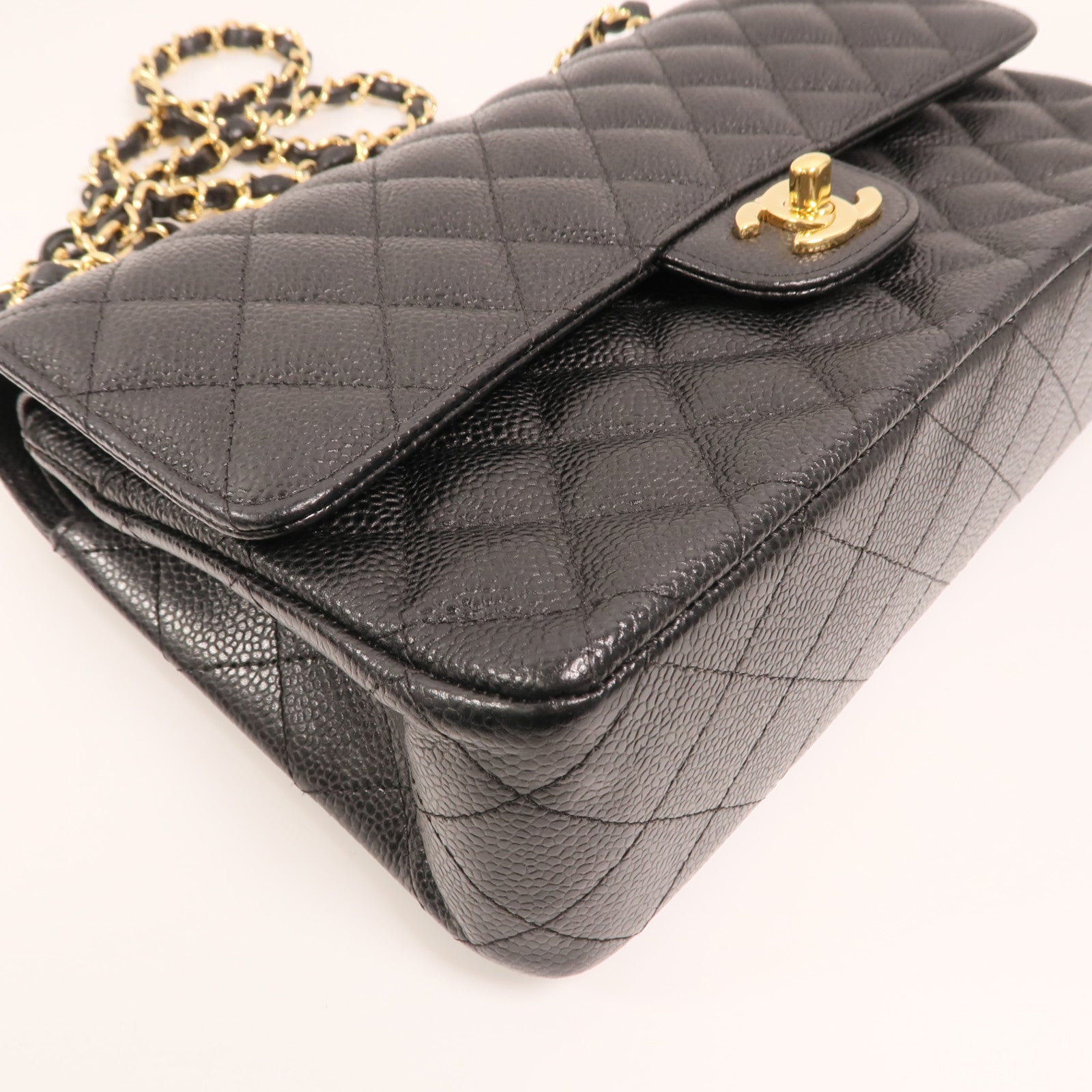 CHANEL 牛皮皮革Classic 25金扣鏈帶肩背袋