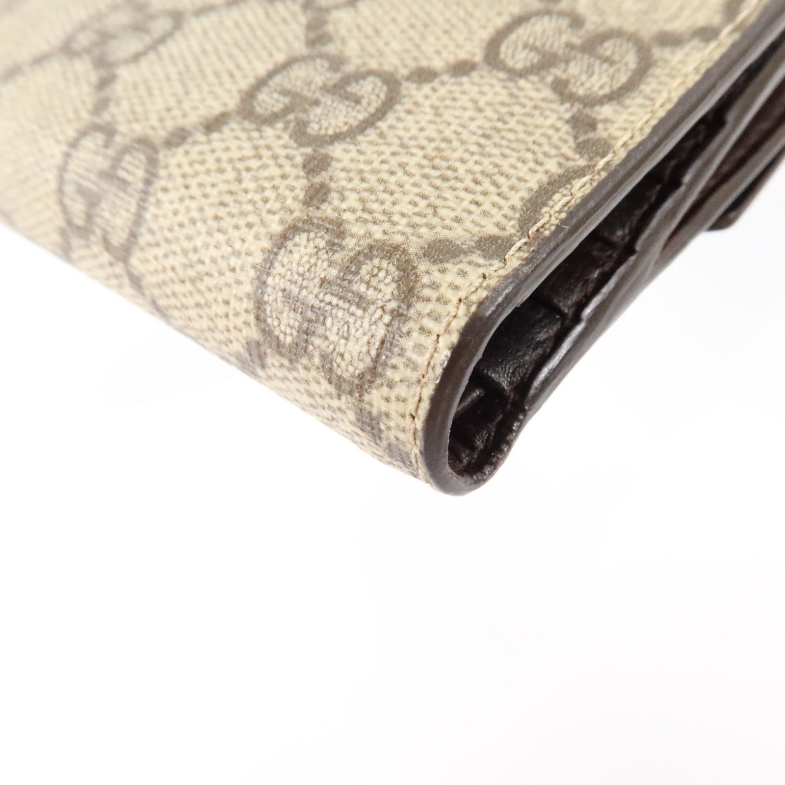 GUCCI 塗層帆布Wallet銀扣錢包
