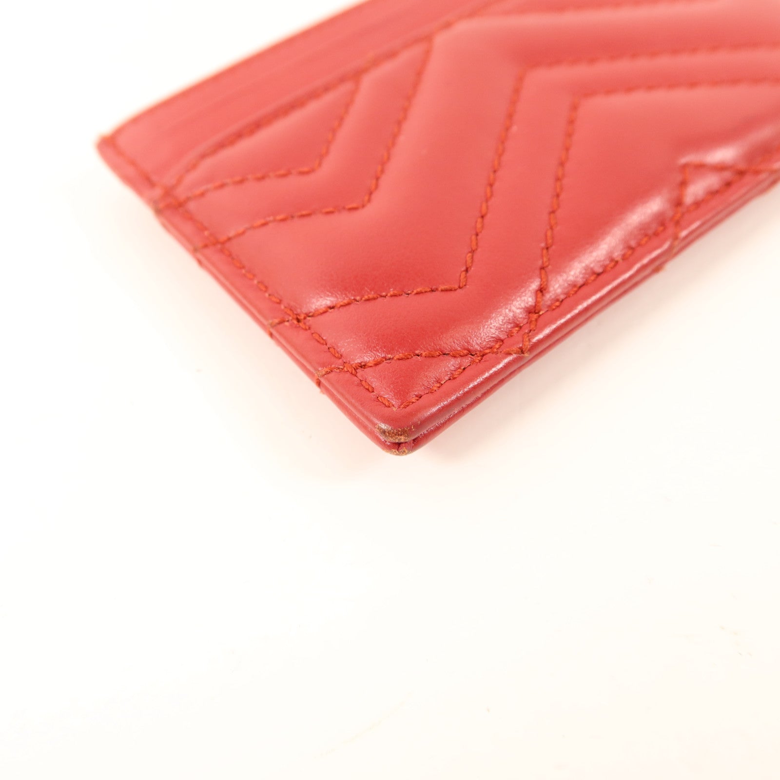 GUCCI 牛皮皮革Card Case金扣卡片套