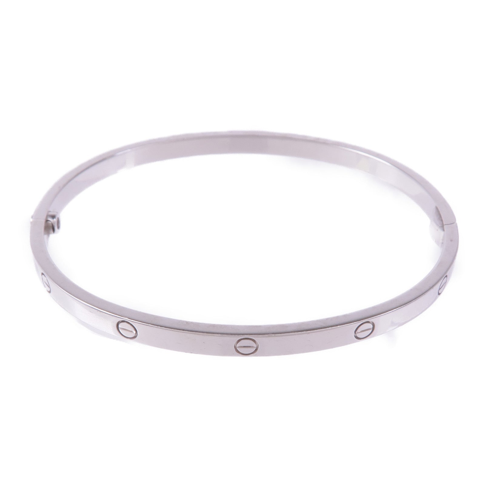 CARTIER 18K白金Love Bangle手鐲Cartier#17
