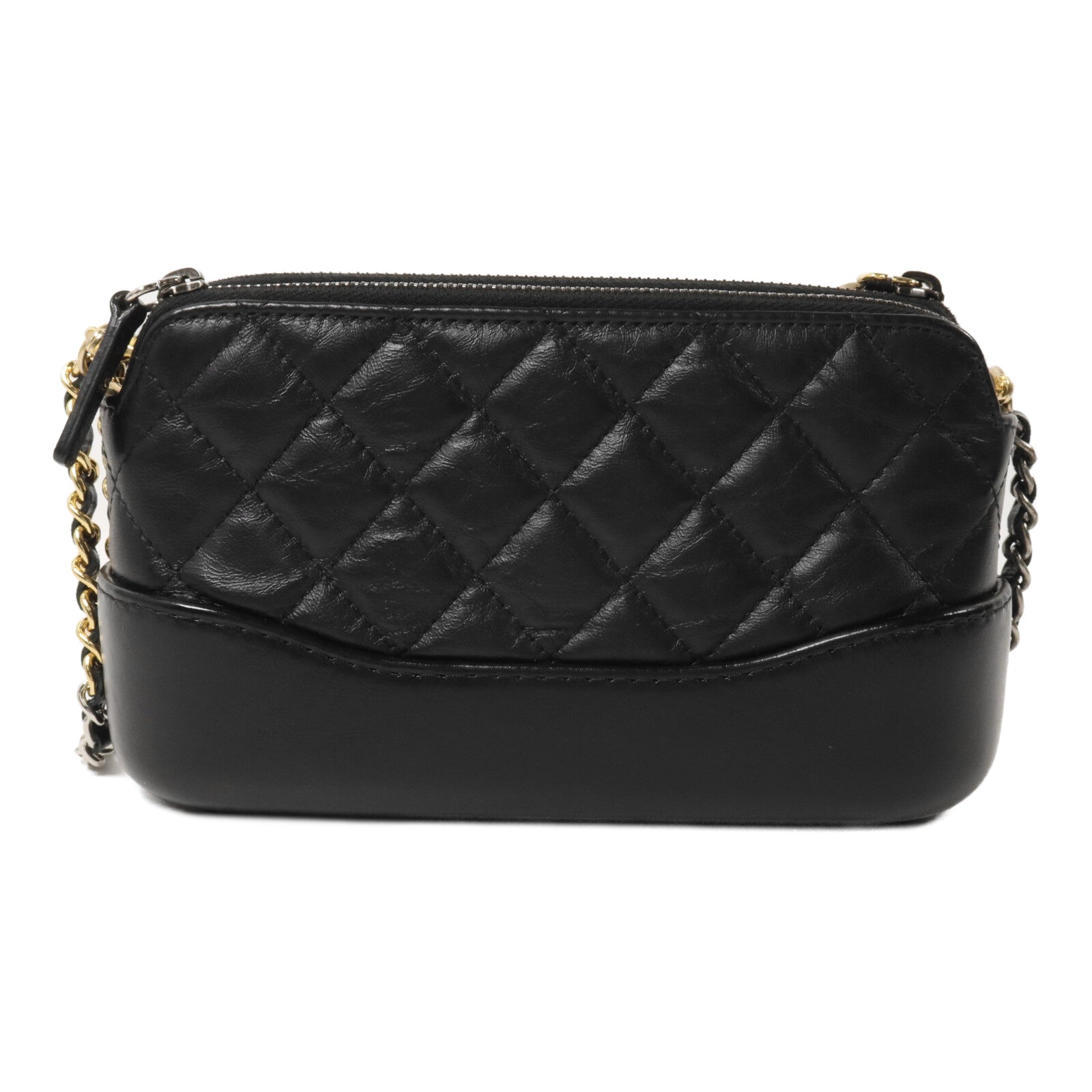 CHANEL 牛皮皮革Gabrielle Wallet On Chain鏈帶肩背袋