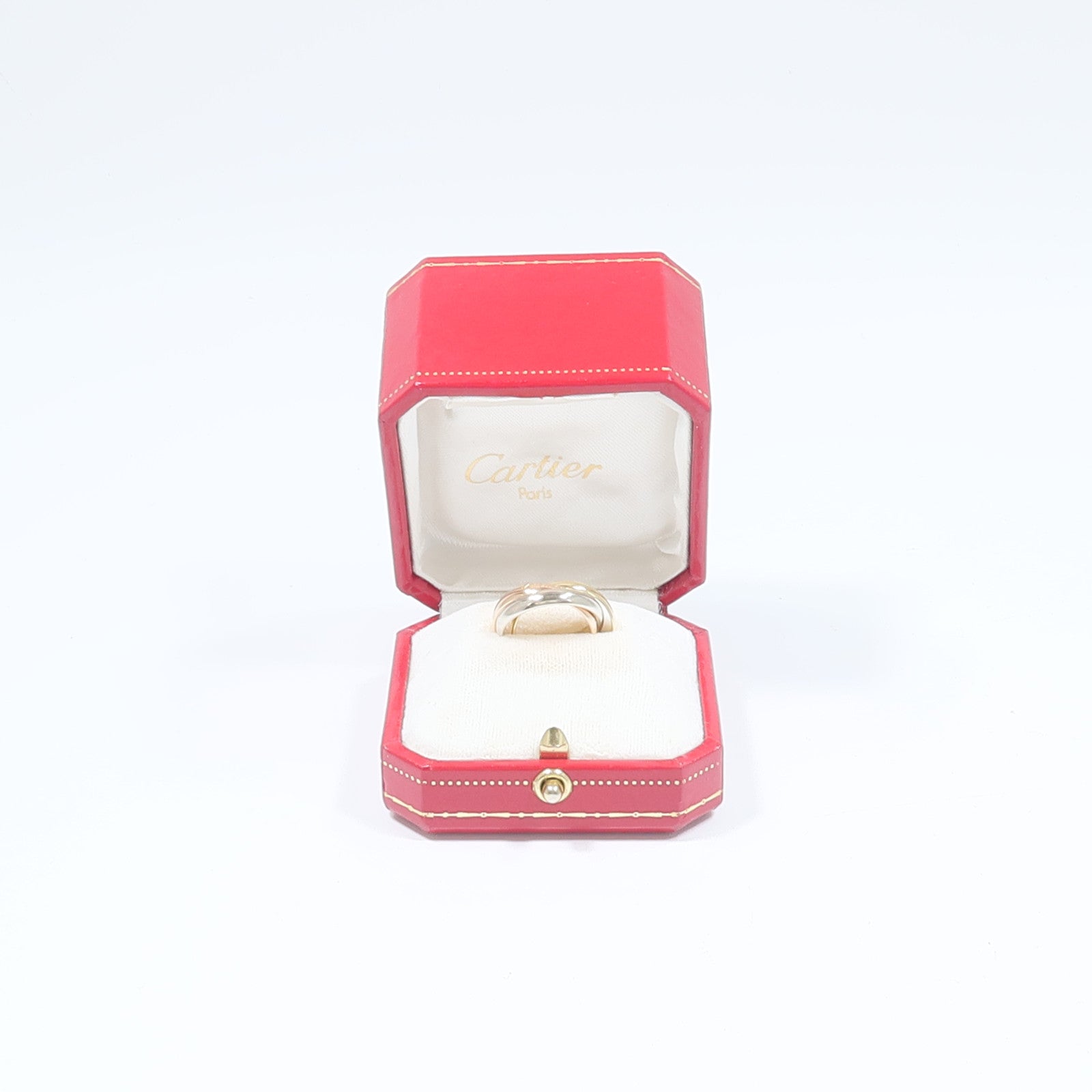 CARTIER 18K玫瑰金/白金/黃金Trinity Ring戒指Cartier