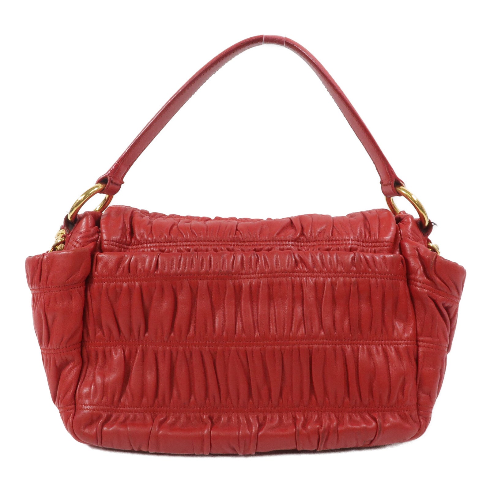 PRADA 羊皮皮革Dressy Gaufre手挽肩背兩用袋