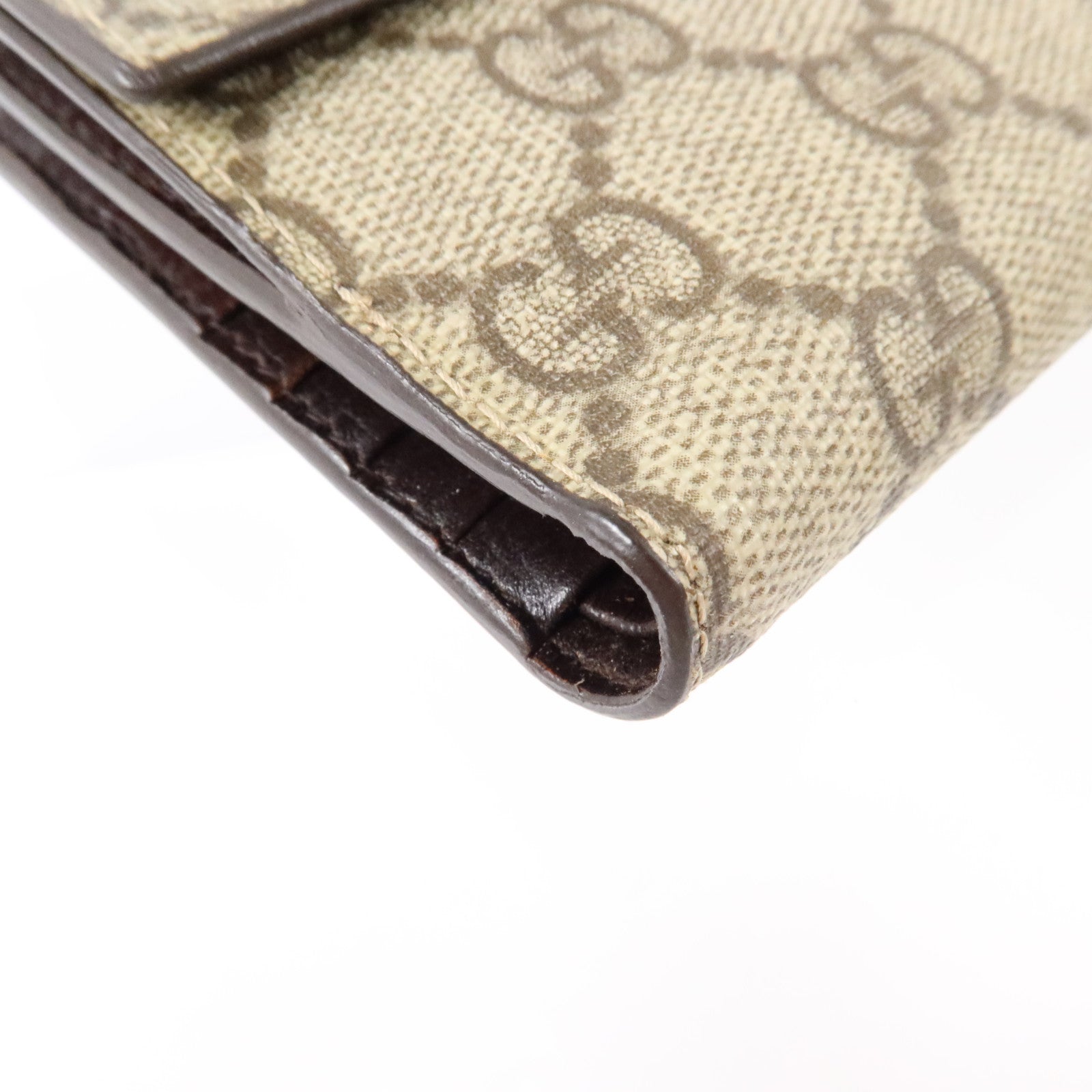 GUCCI 塗層帆布Wallet銀扣錢包