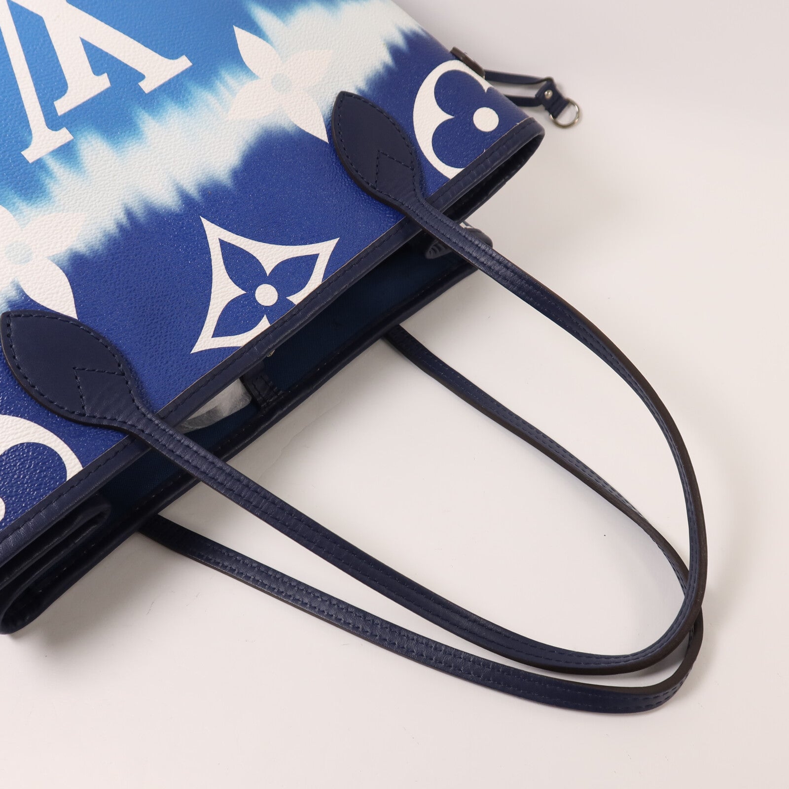 LOUIS VUITTON Monogram Escale Neverfull MM銀扣手挽袋