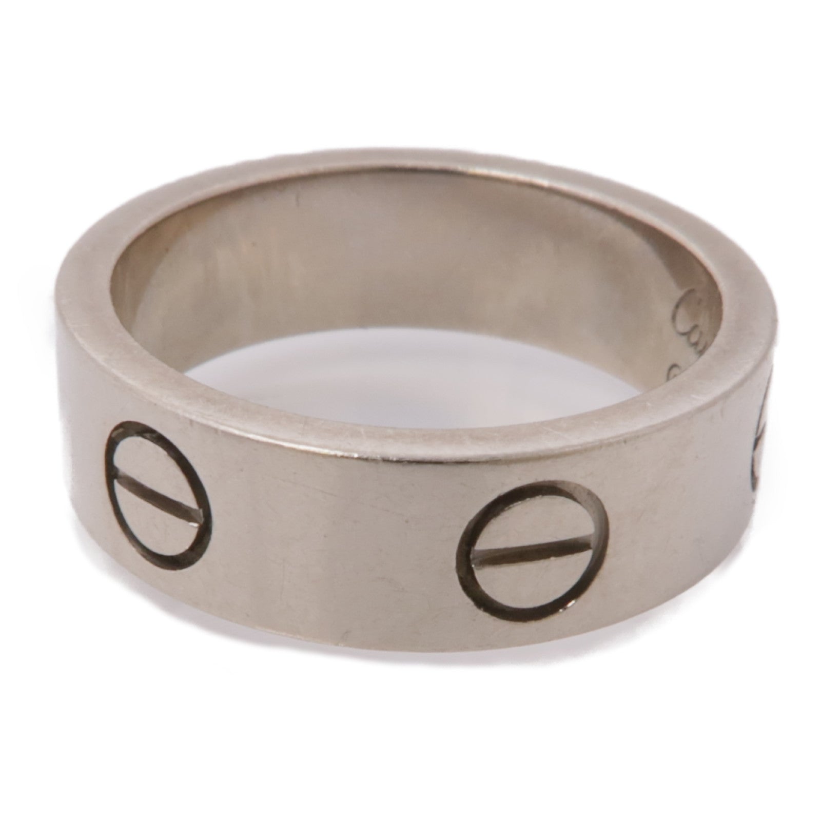 CARTIER 18k白金Love Ring戒指 #51 US#5.5