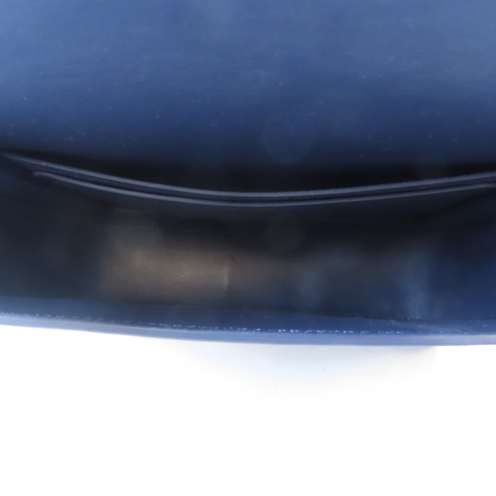 BURBERRY 【激減優惠】牛皮皮革Shoulder Bag金扣肩背袋深藍色
