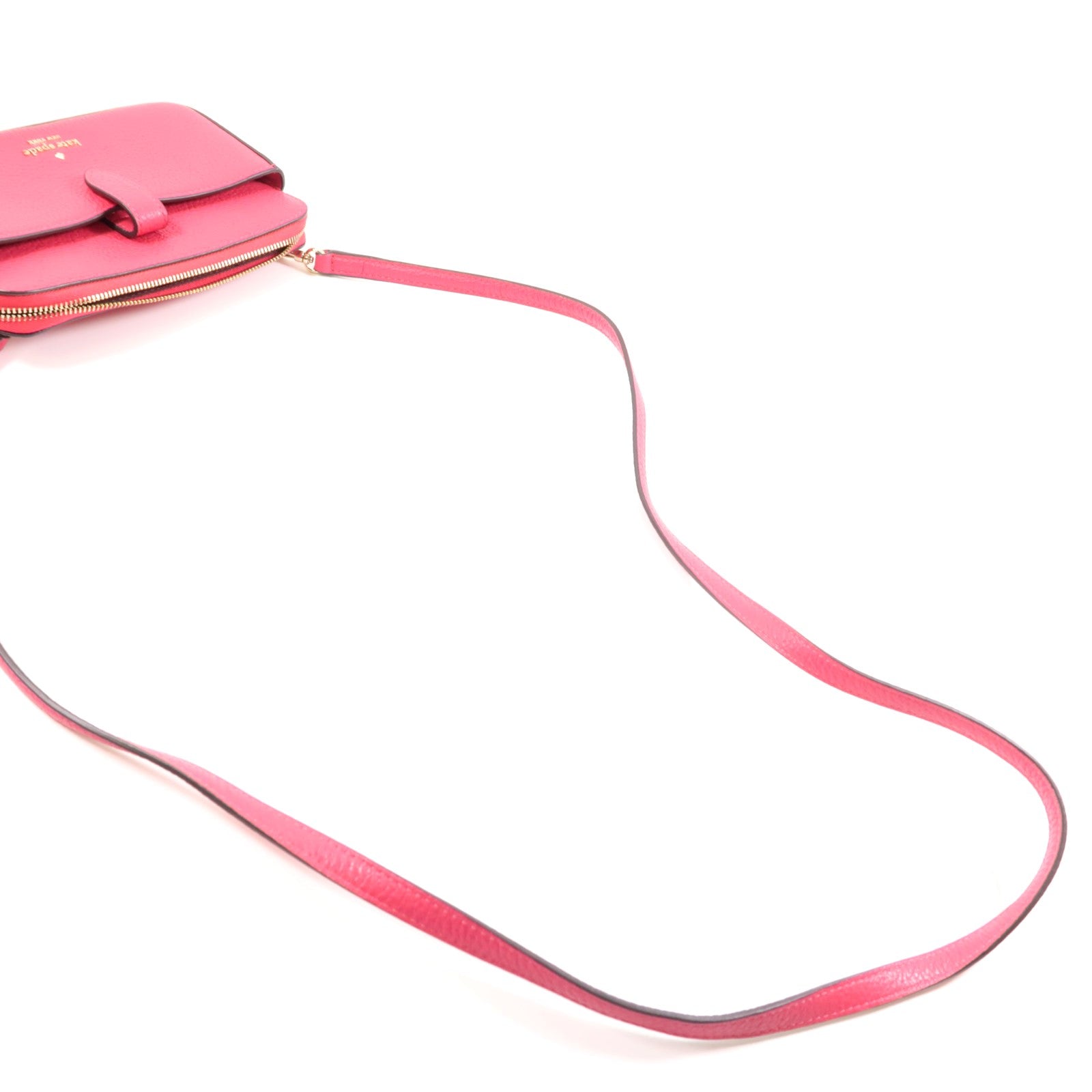 Kate Spade 牛皮皮革Shoulder Bag金扣肩背袋粉紅色