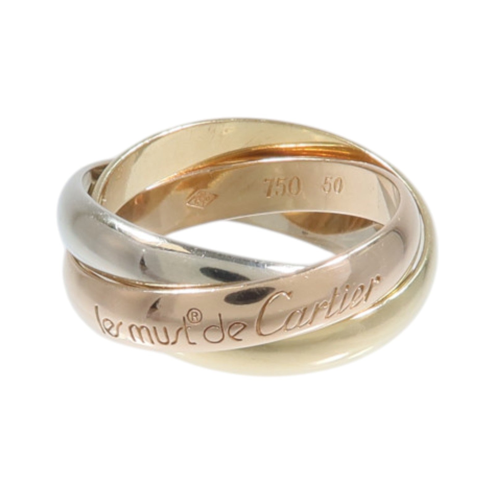 CARTIER 18K玫瑰金/白金/黃金Trinity Ring戒指Cartier